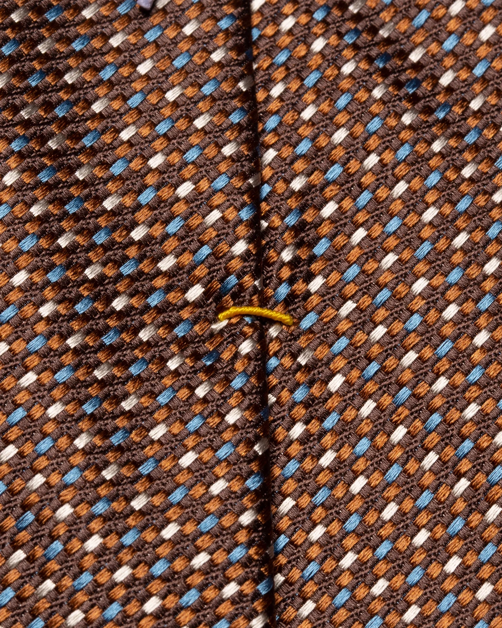 Eton - dark brown multi colored tie