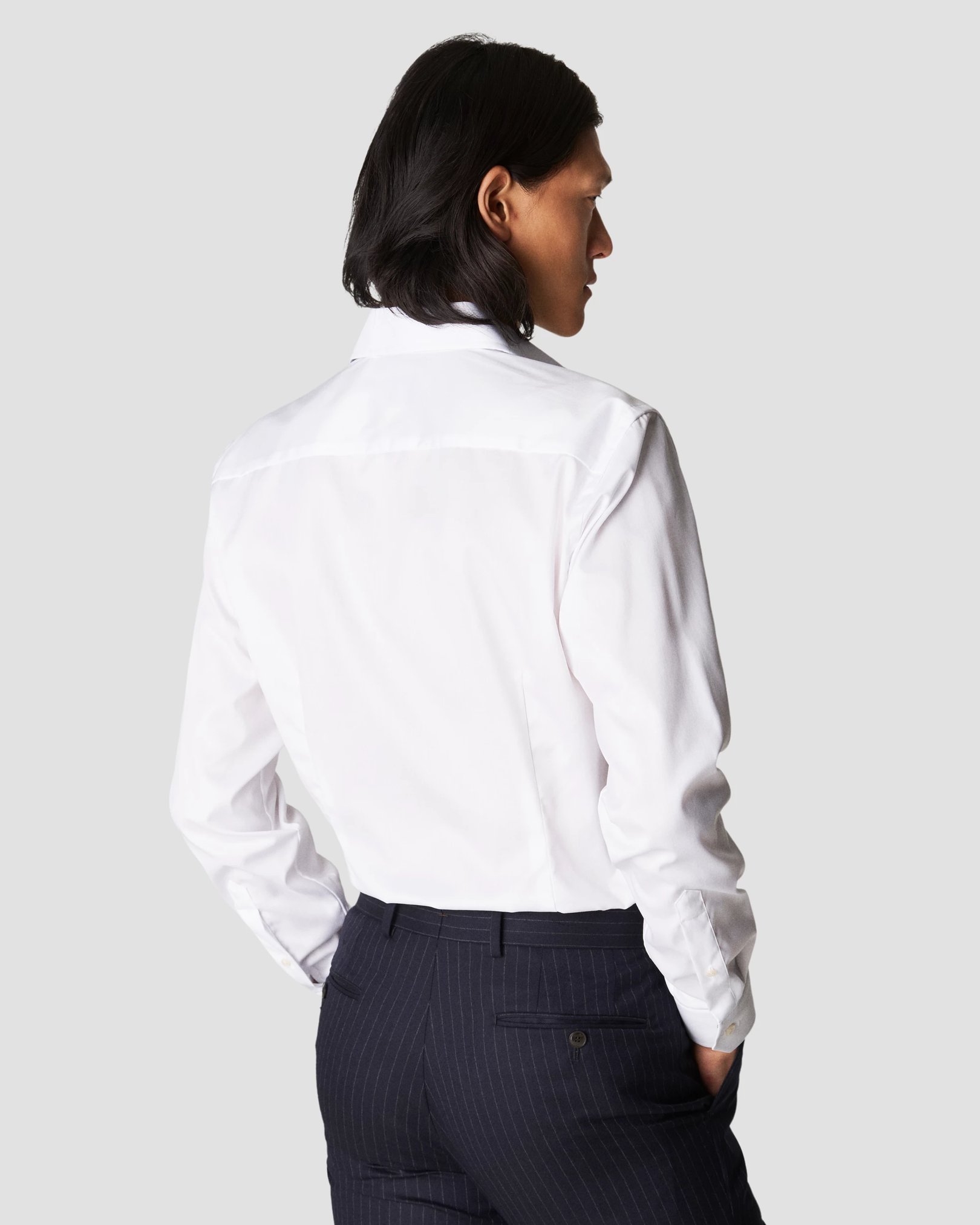 Eton - white signature twill special details