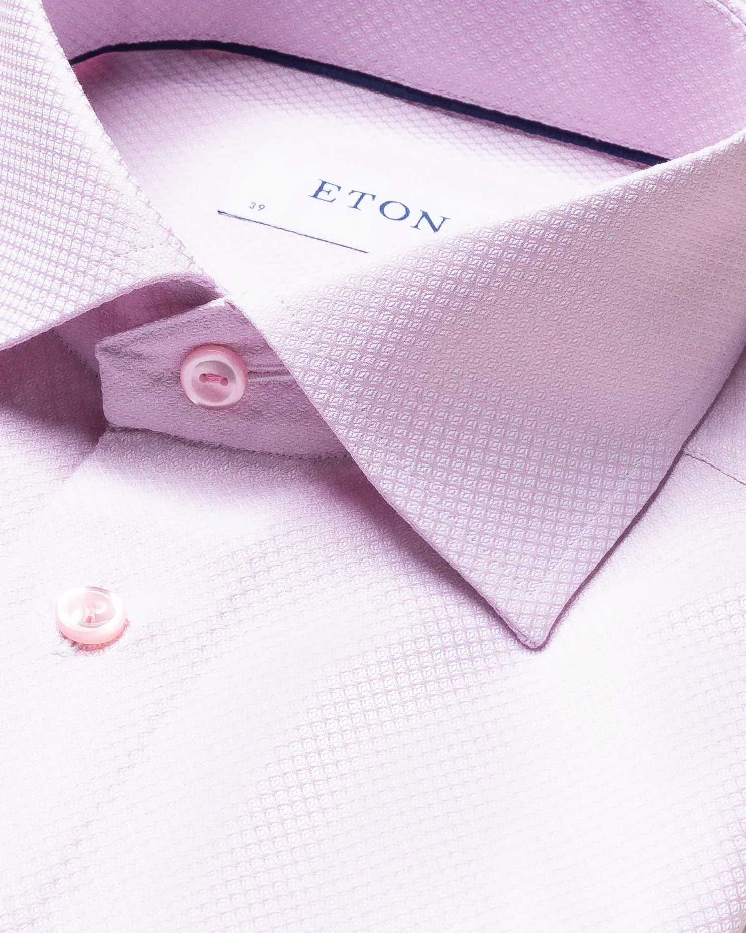 Eton - pink dobby cut away single slim