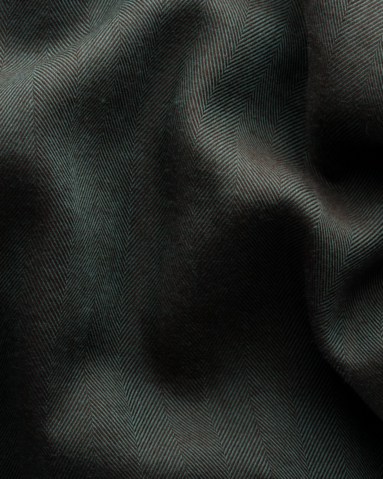 Eton - dark green lightweight flannel