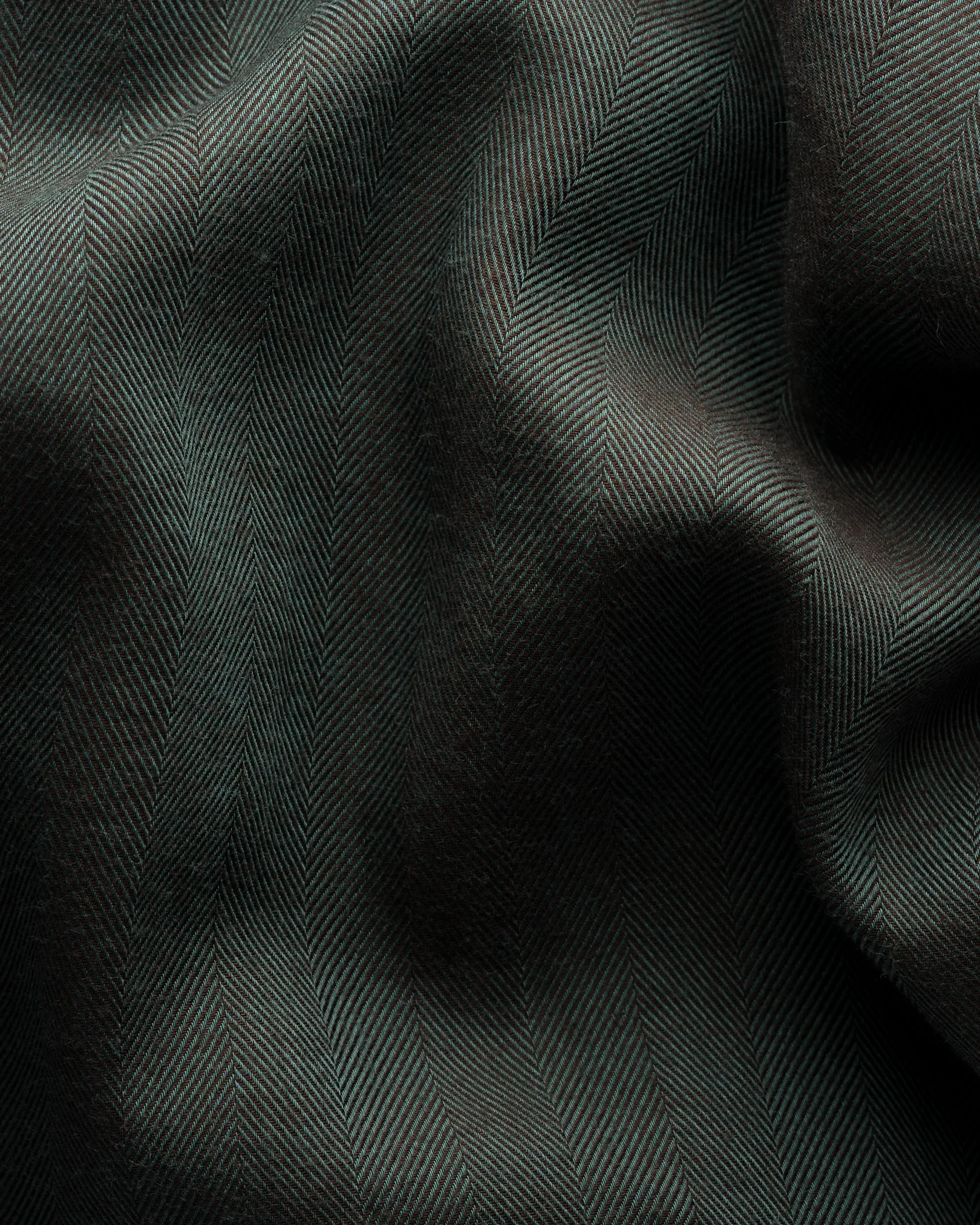 Eton - dark green lightweight flannel