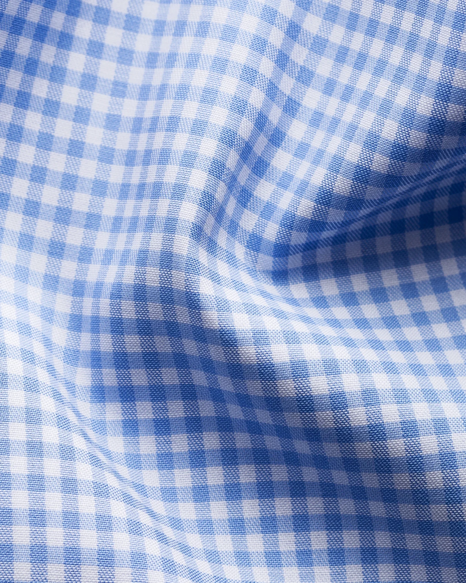 Eton - light blue signature twill cut away ss
