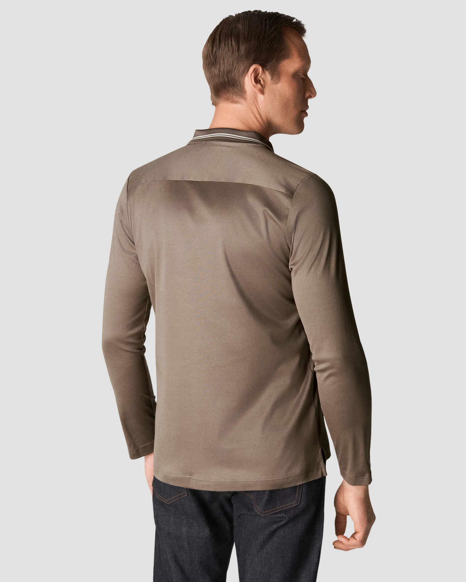 Eton - light grey jersey knitted