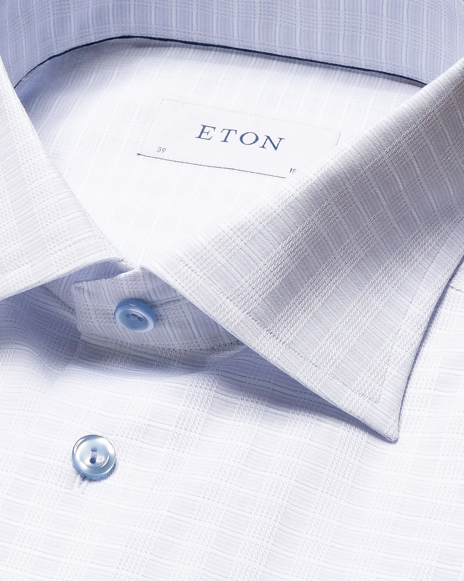 Eton - light purple twill cut away collar single cuff contemporary fit