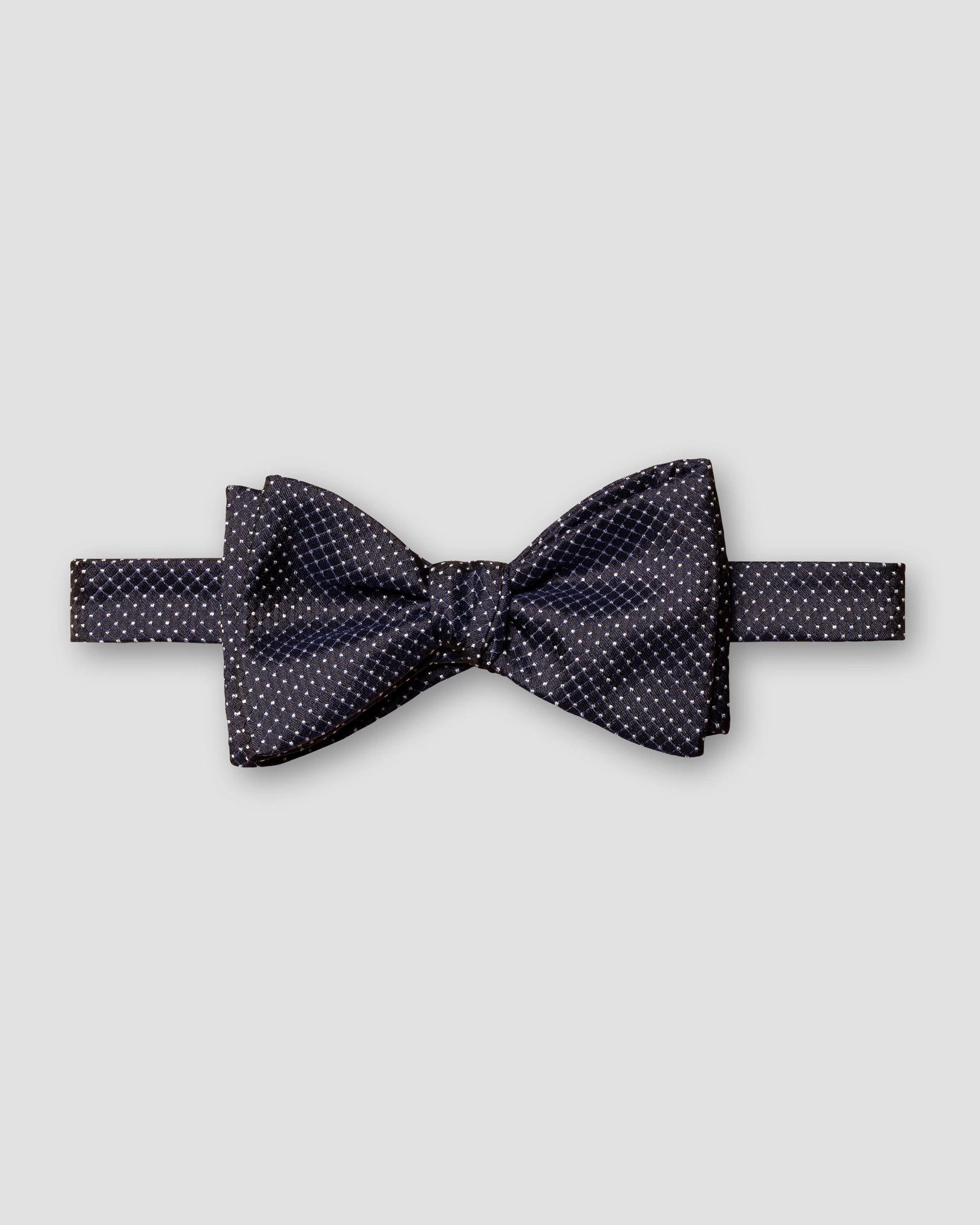 Eton - navy blue pin dot bowtie
