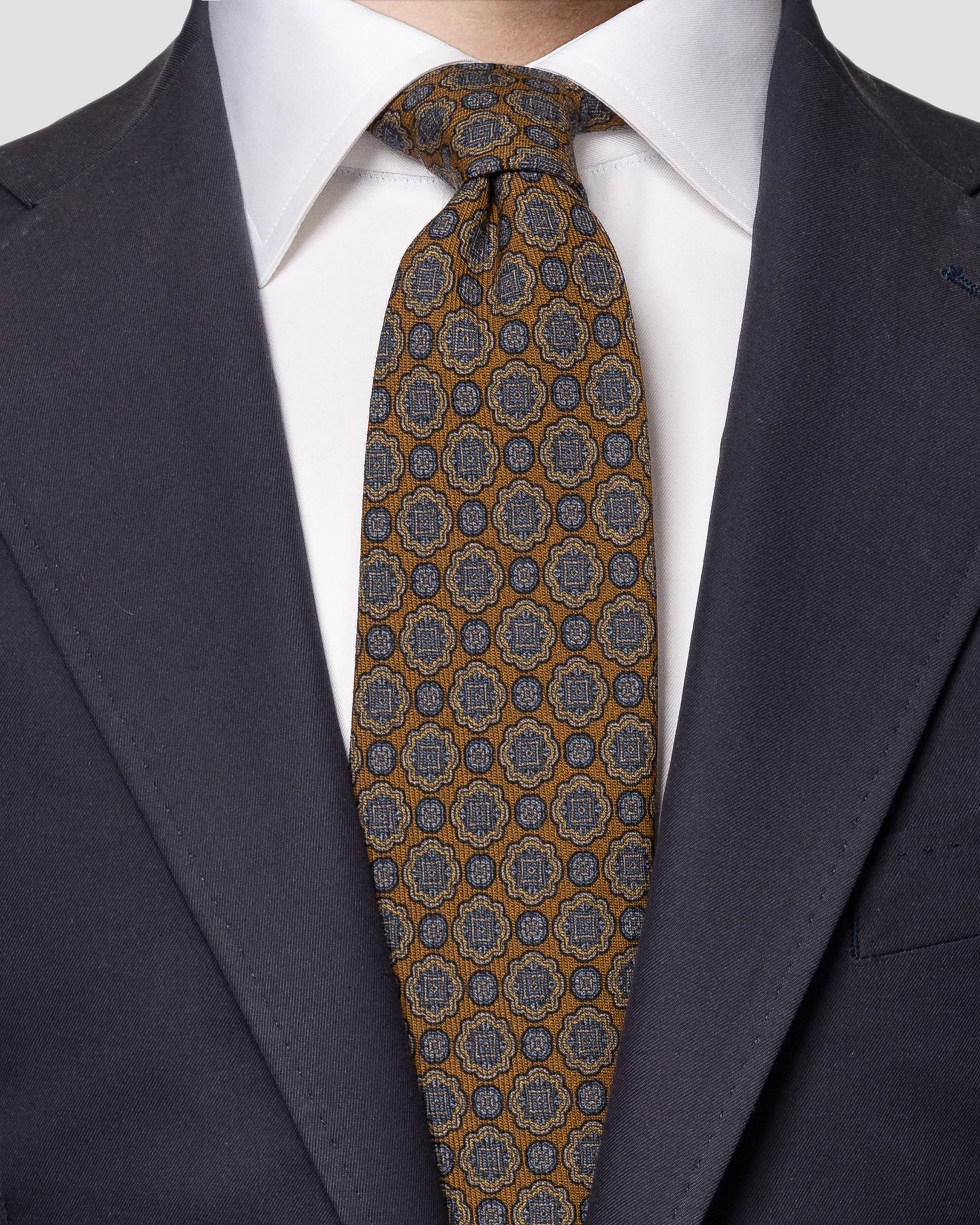 Eton - orange wool tie