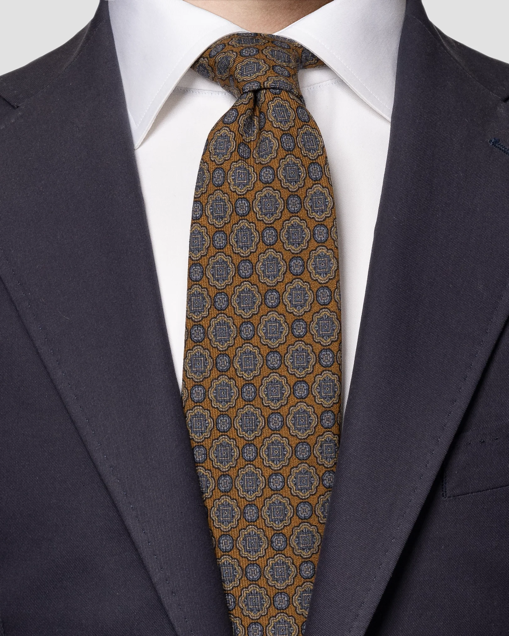 Eton - orange wool tie