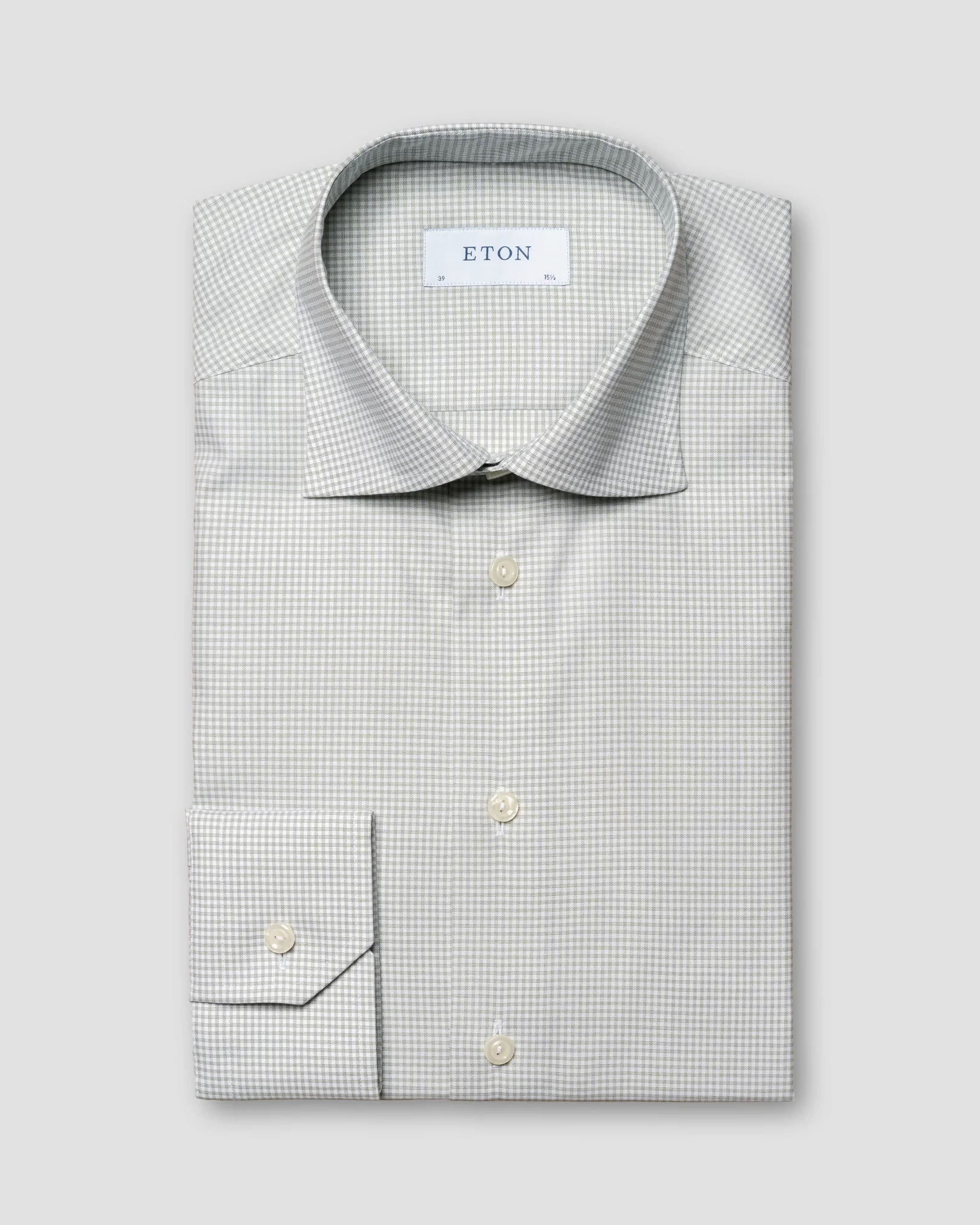 Eton - light green twill cut away single contemporary