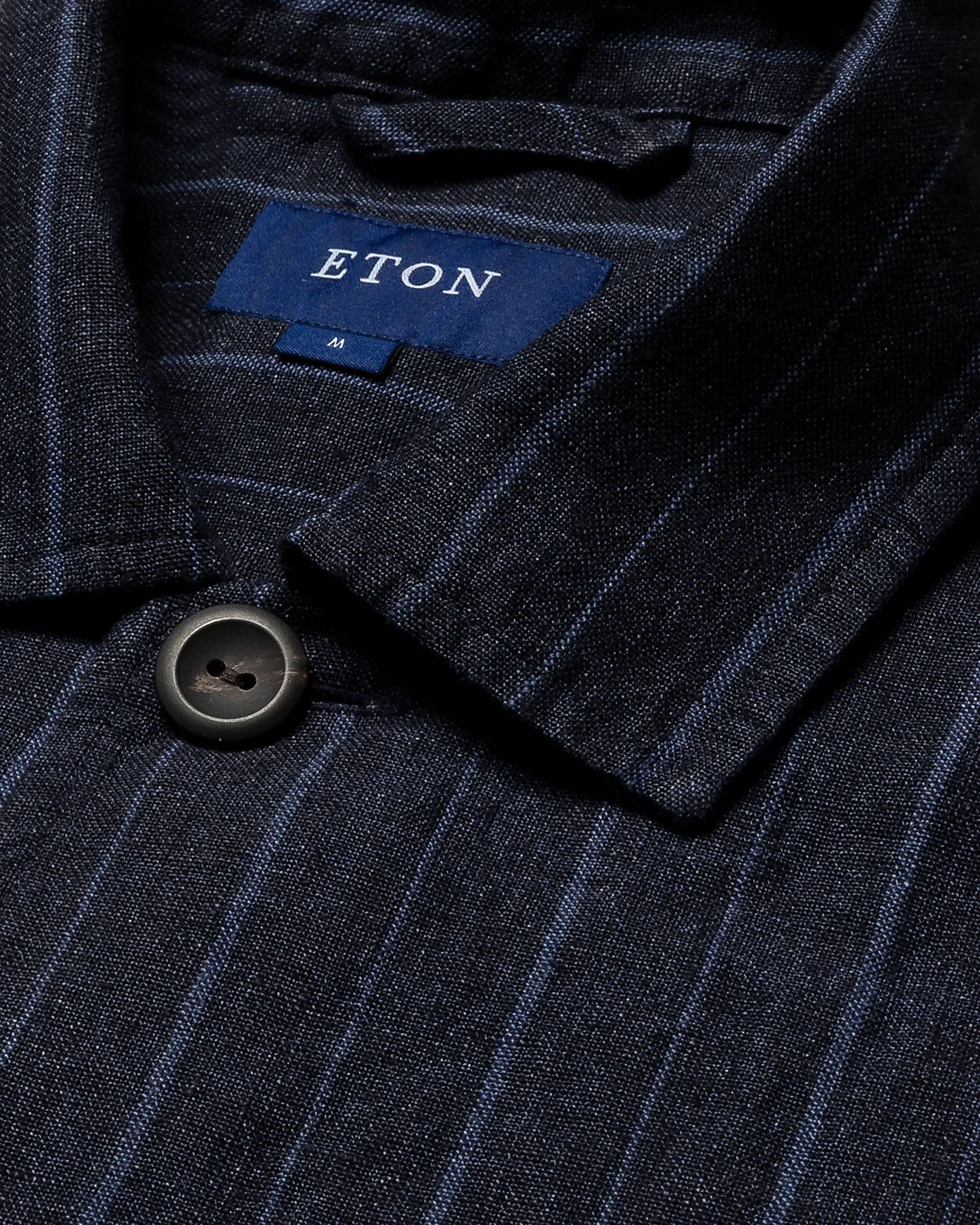 Eton - navy linen overshirt