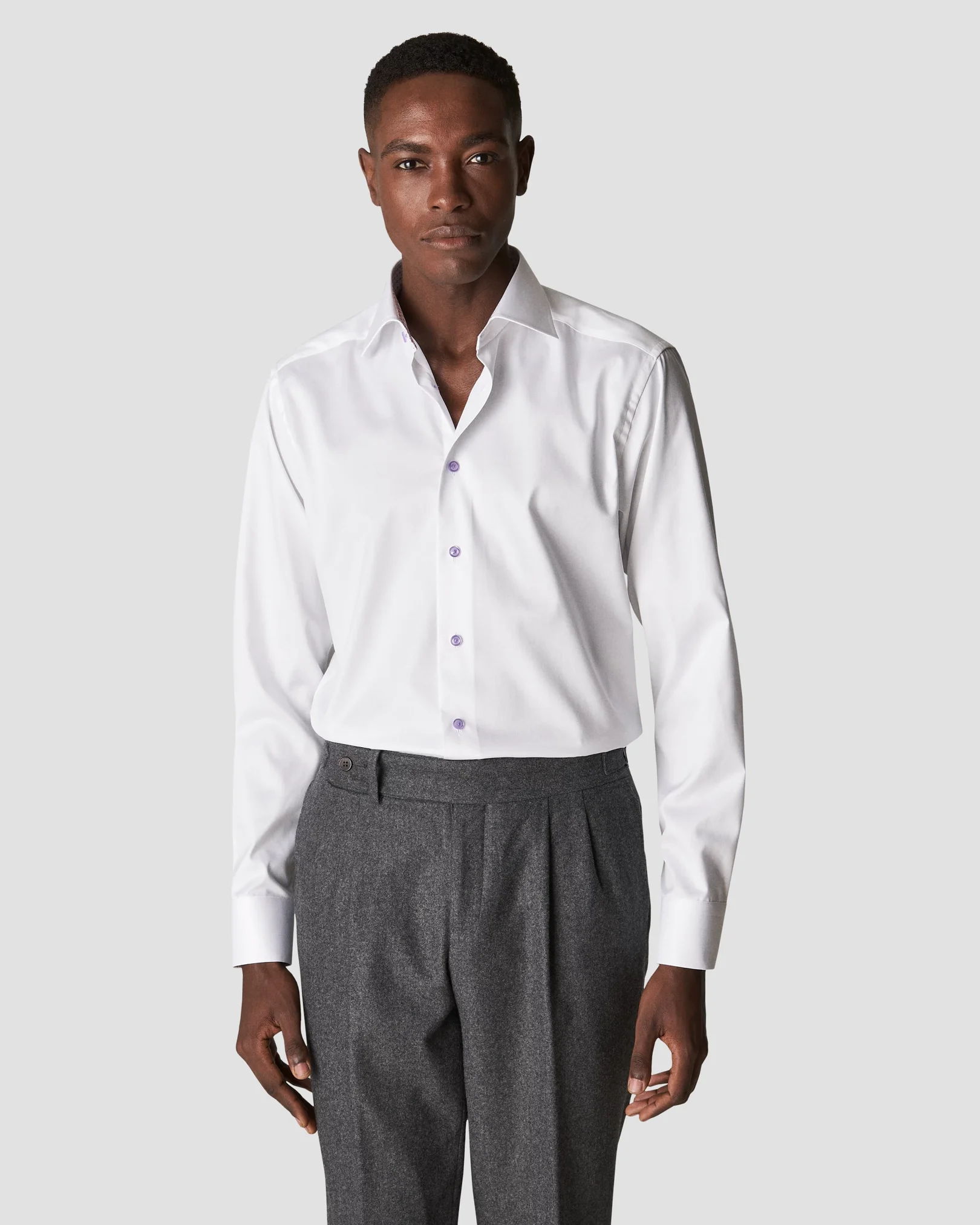 Eton - white signature twill cut special details
