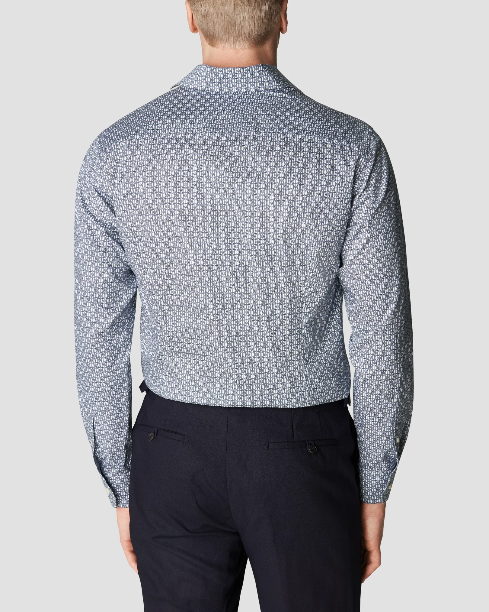 Eton - dark blue fine twill shirt