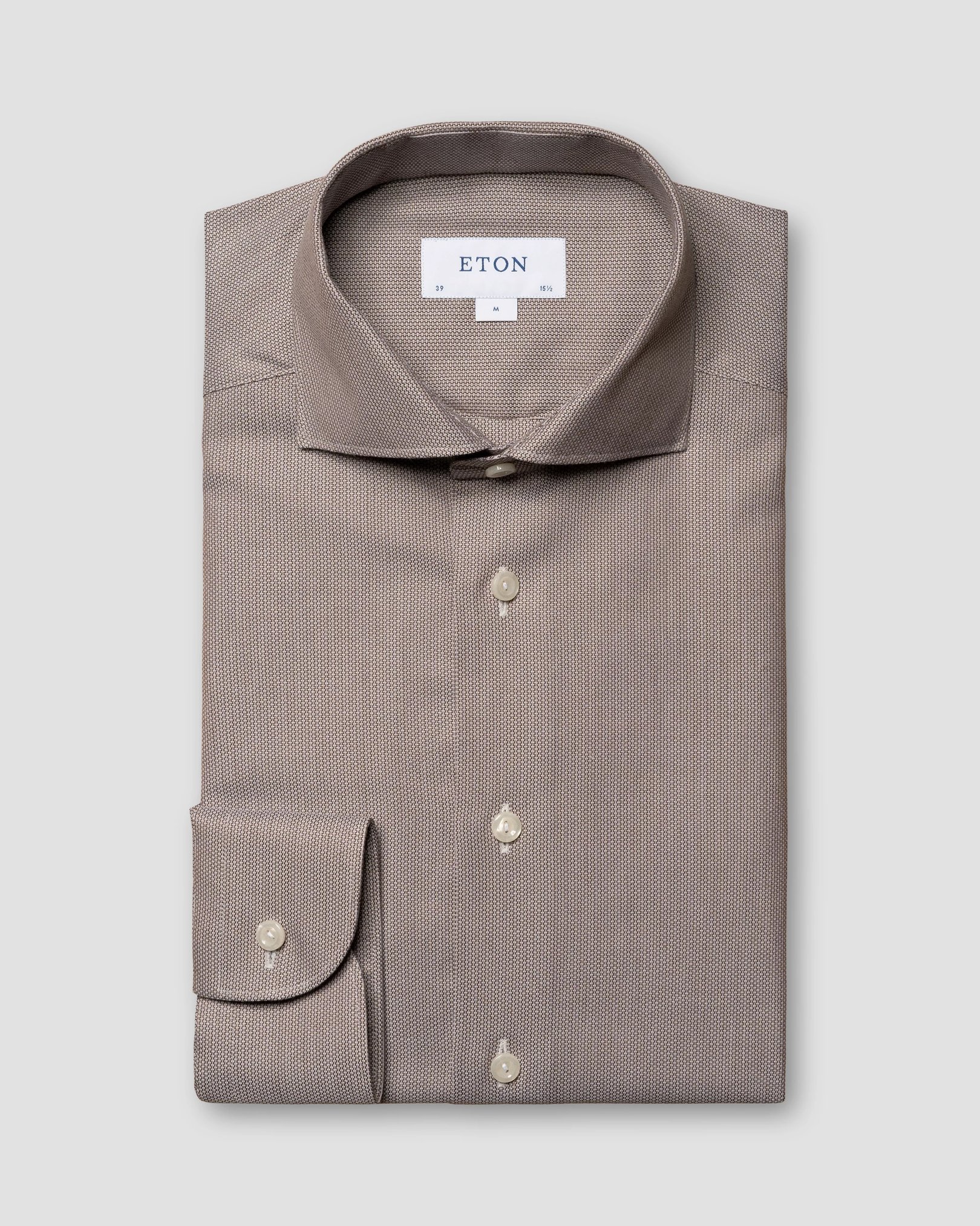 Eton - beige melange signature twill