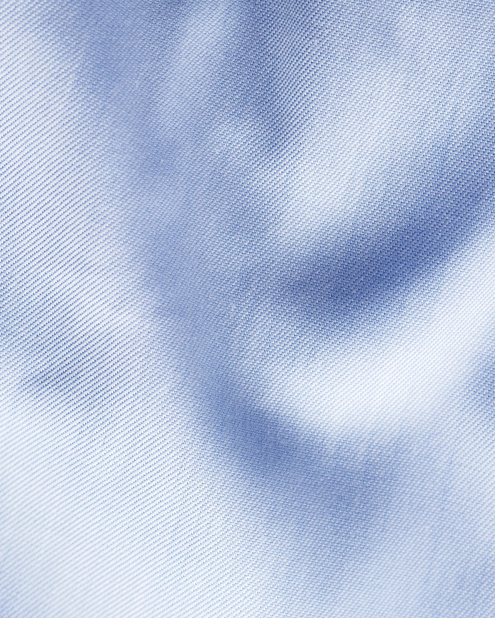 Eton - blue twill shirt navy buttons