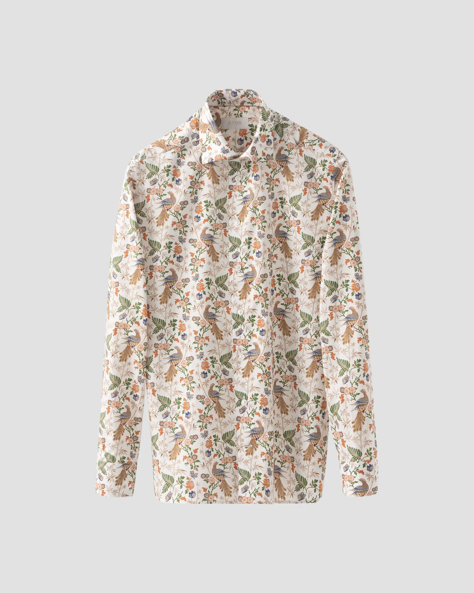 Eton - floral fine twill shirt
