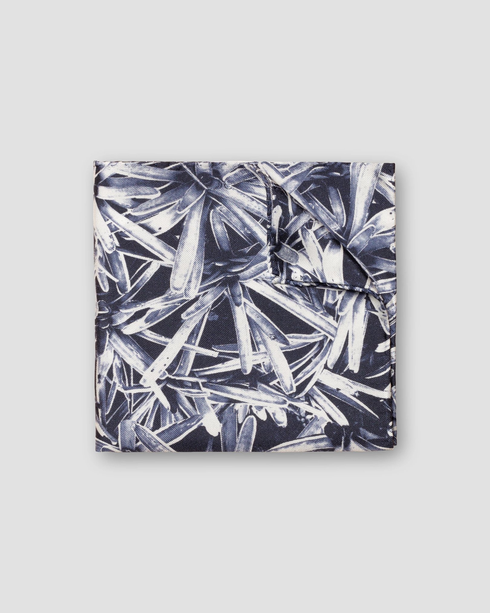 Eton - blue pineapple print silk pocket square