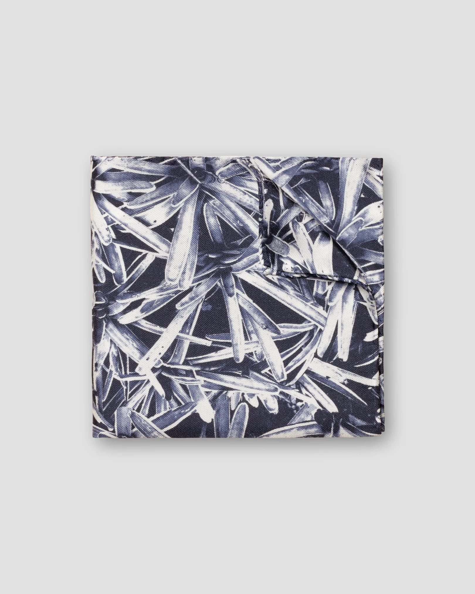 Eton - blue pineapple print silk pocket square
