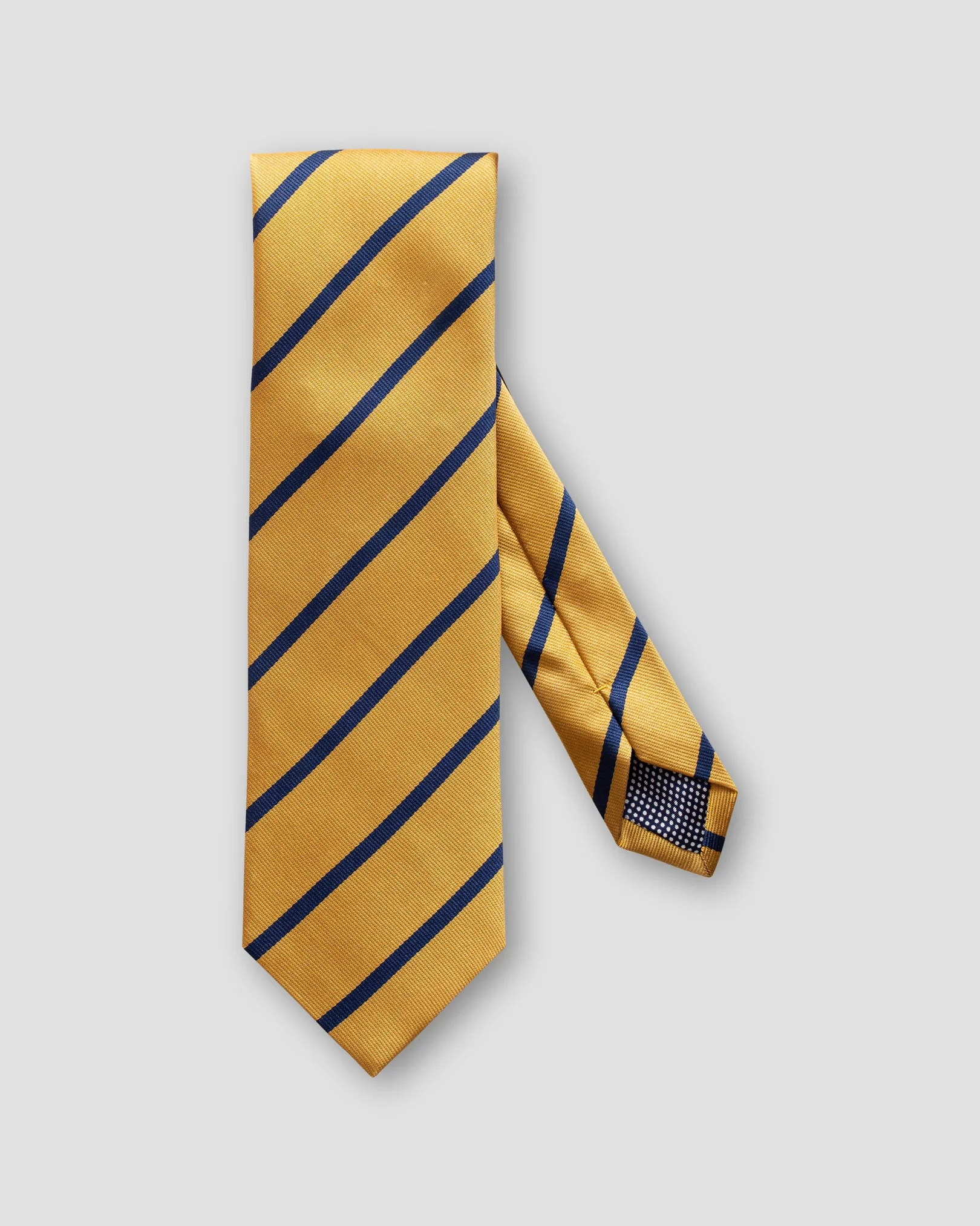 Eton - yellow blue striped silk tie