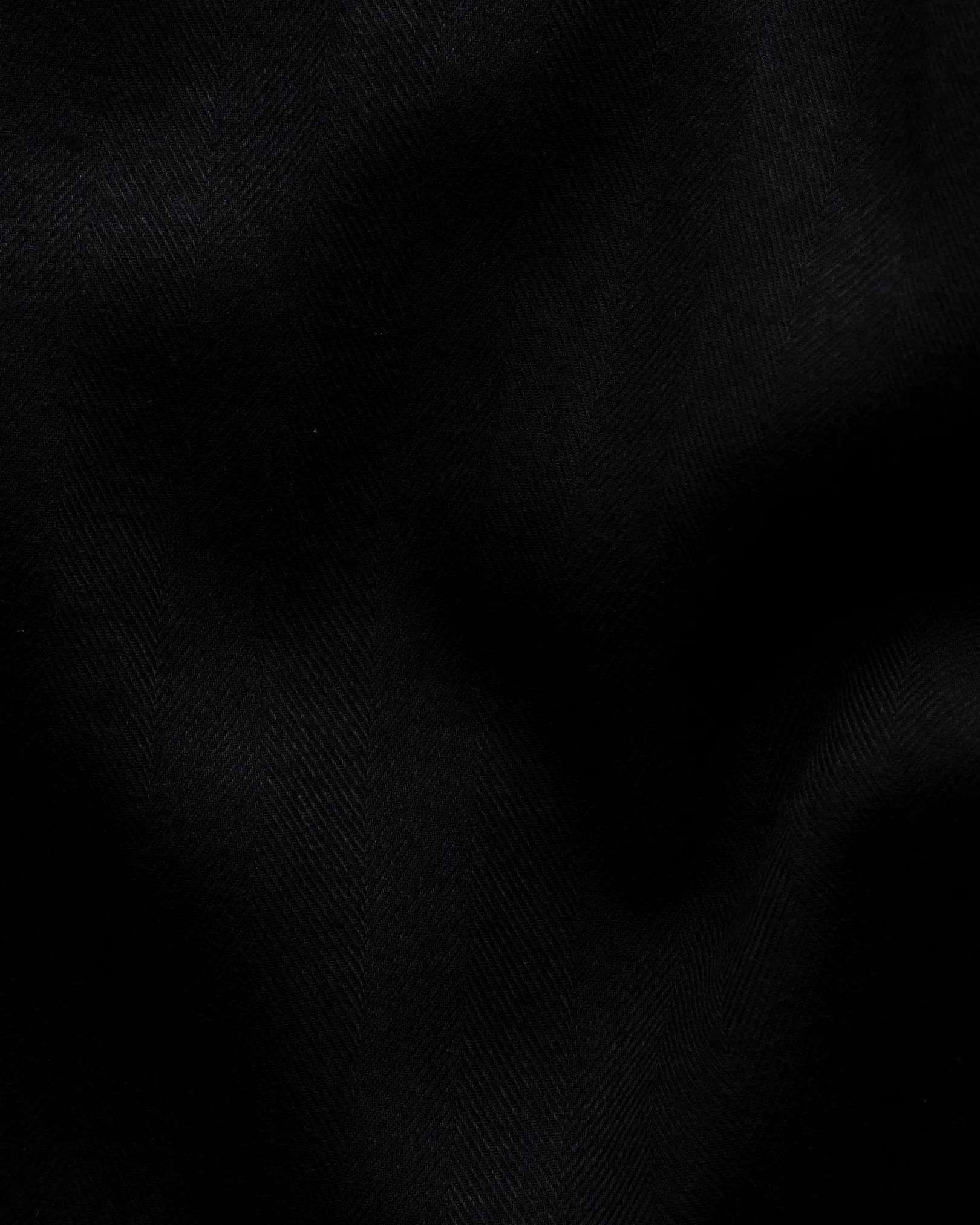 Eton - black lightweight flannel