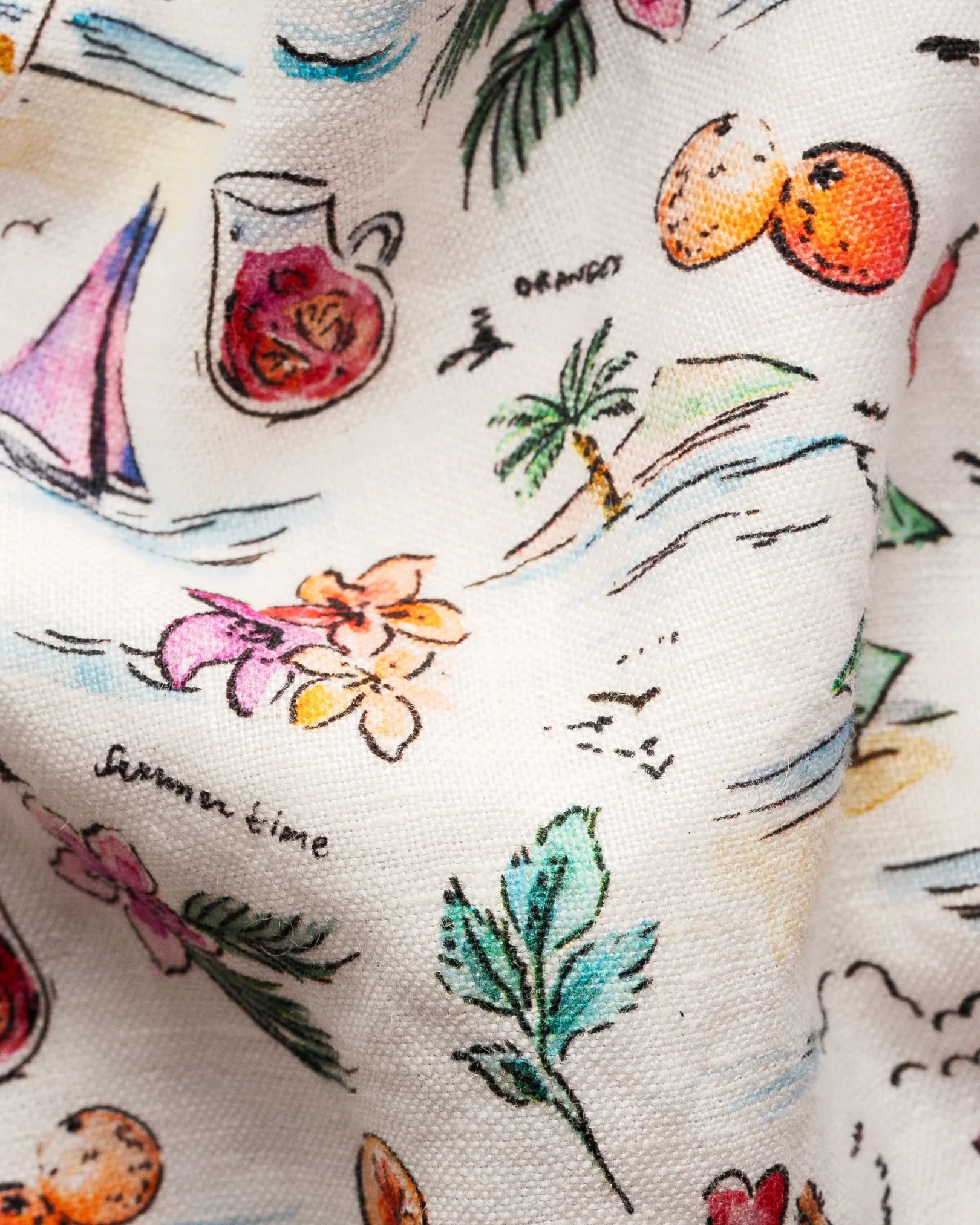 Eton - short sleeve sangria print