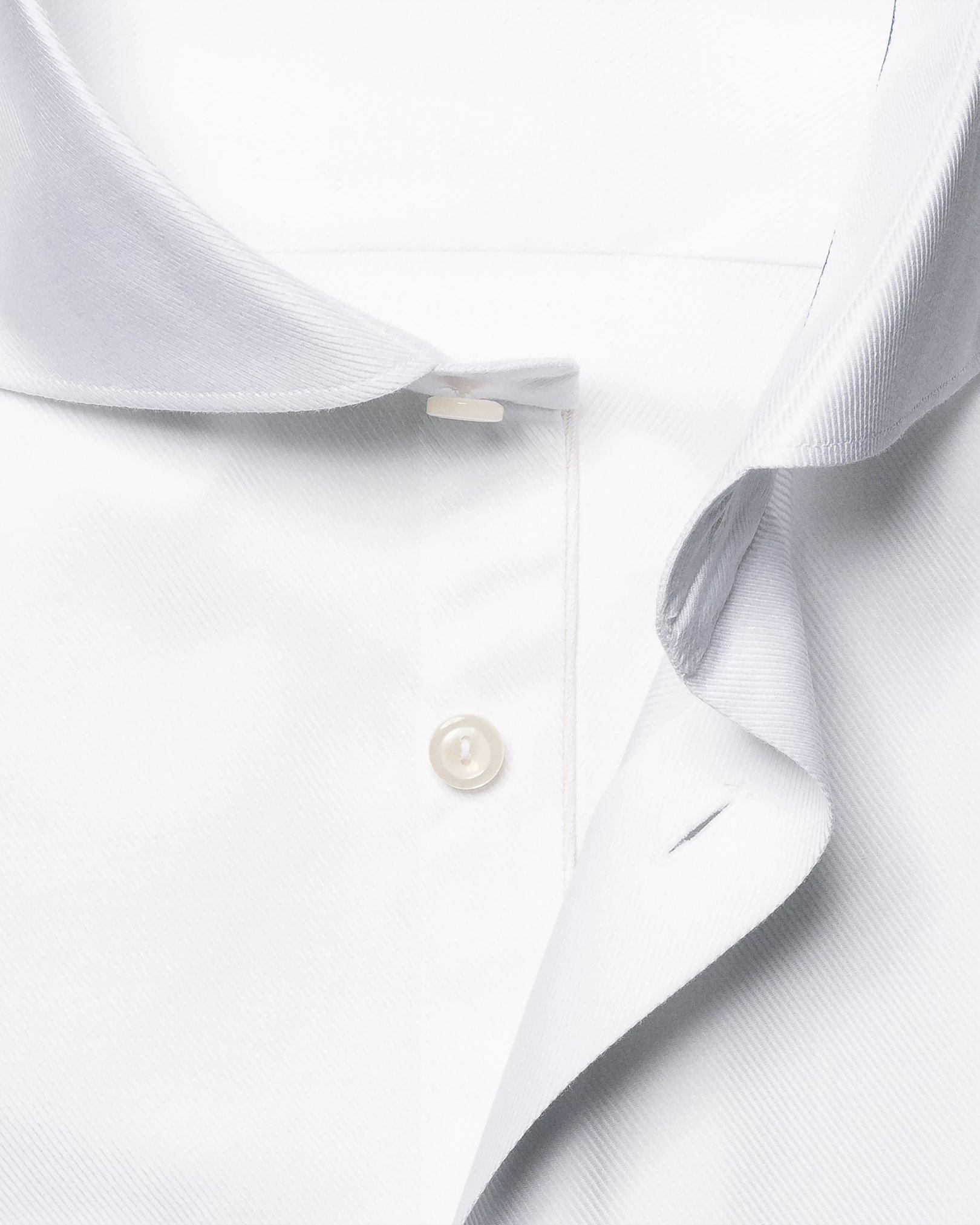 Eton - white twill wide spread collar