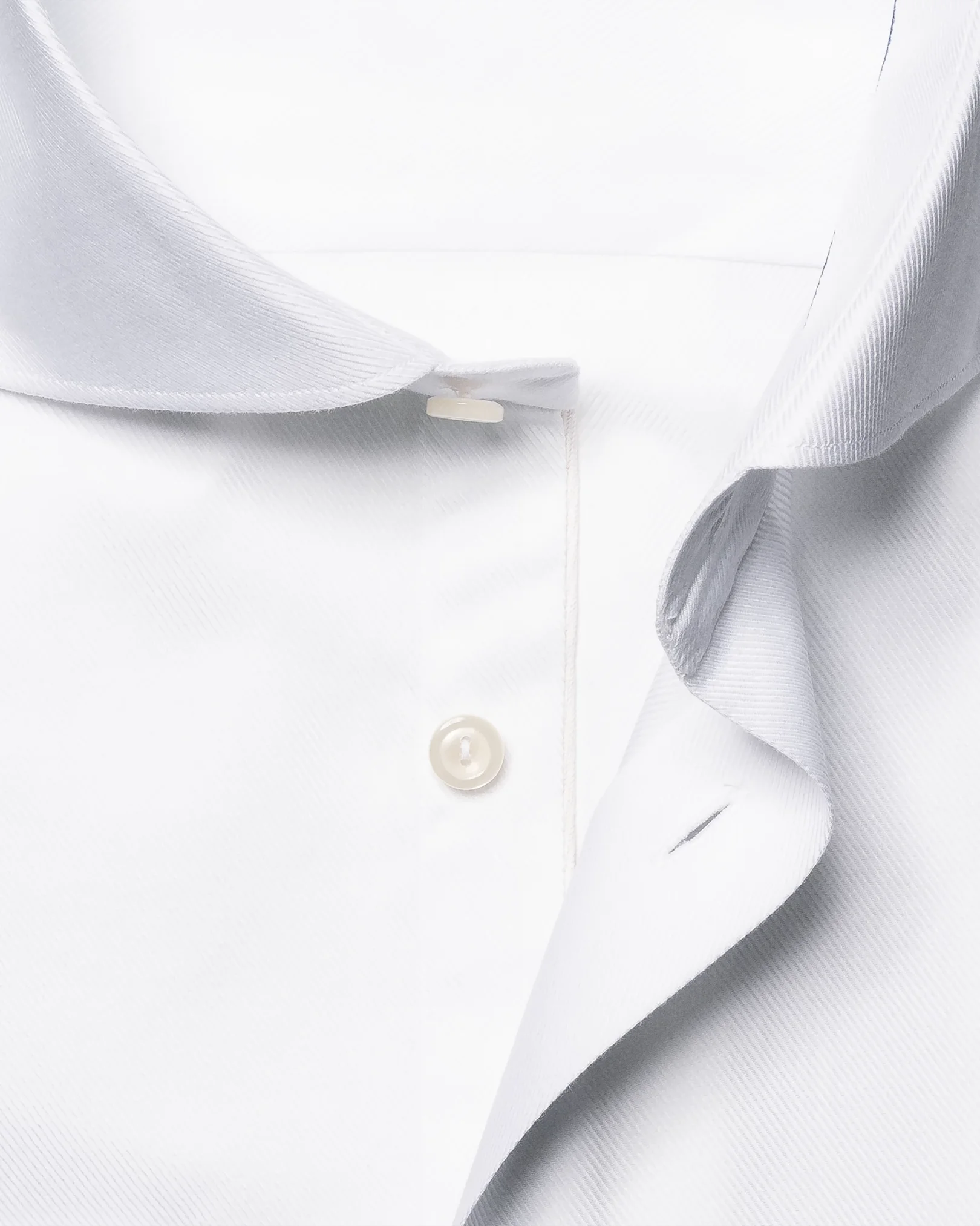 Eton - white twill wide spread collar