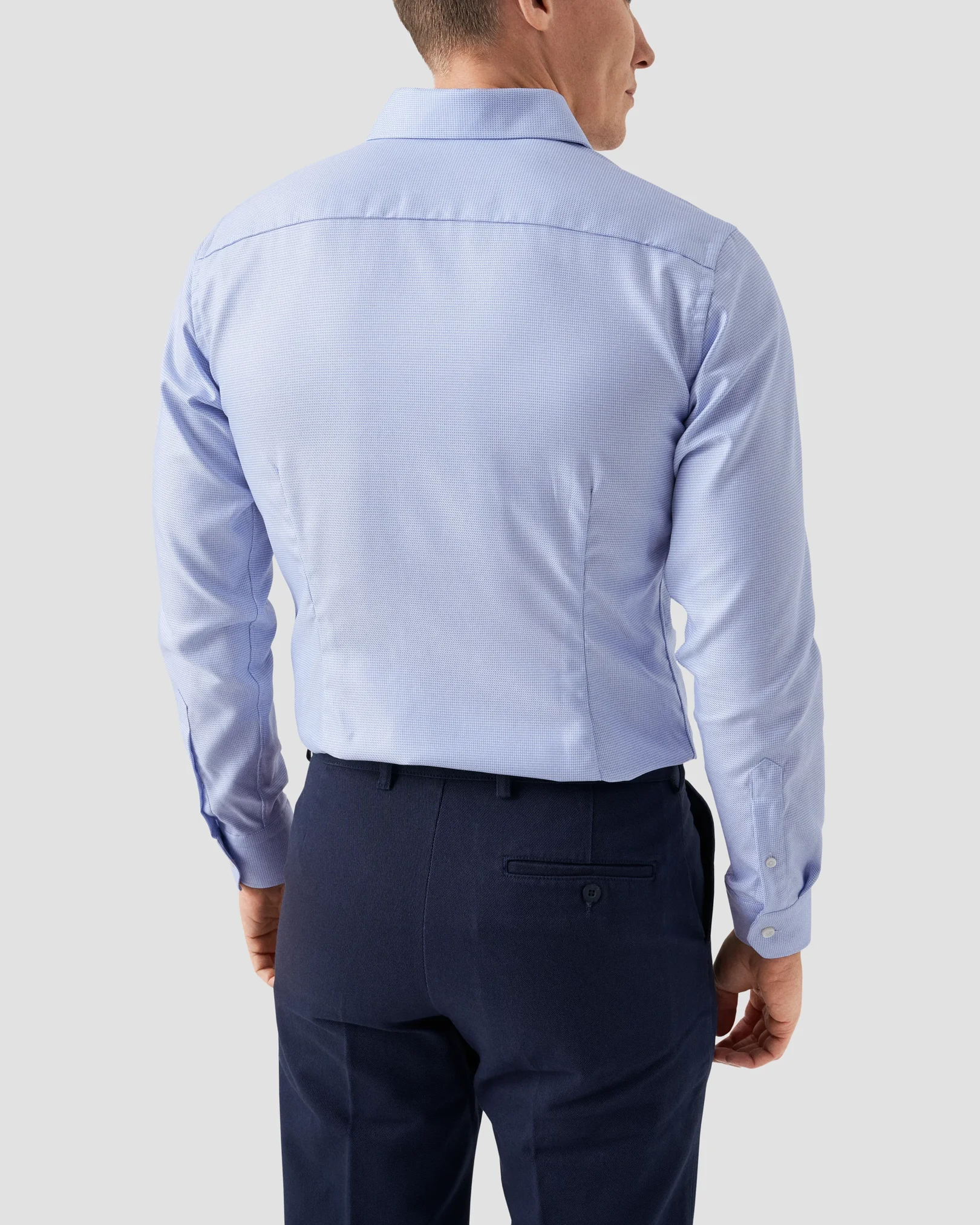 Eton - sky blue twill shirt