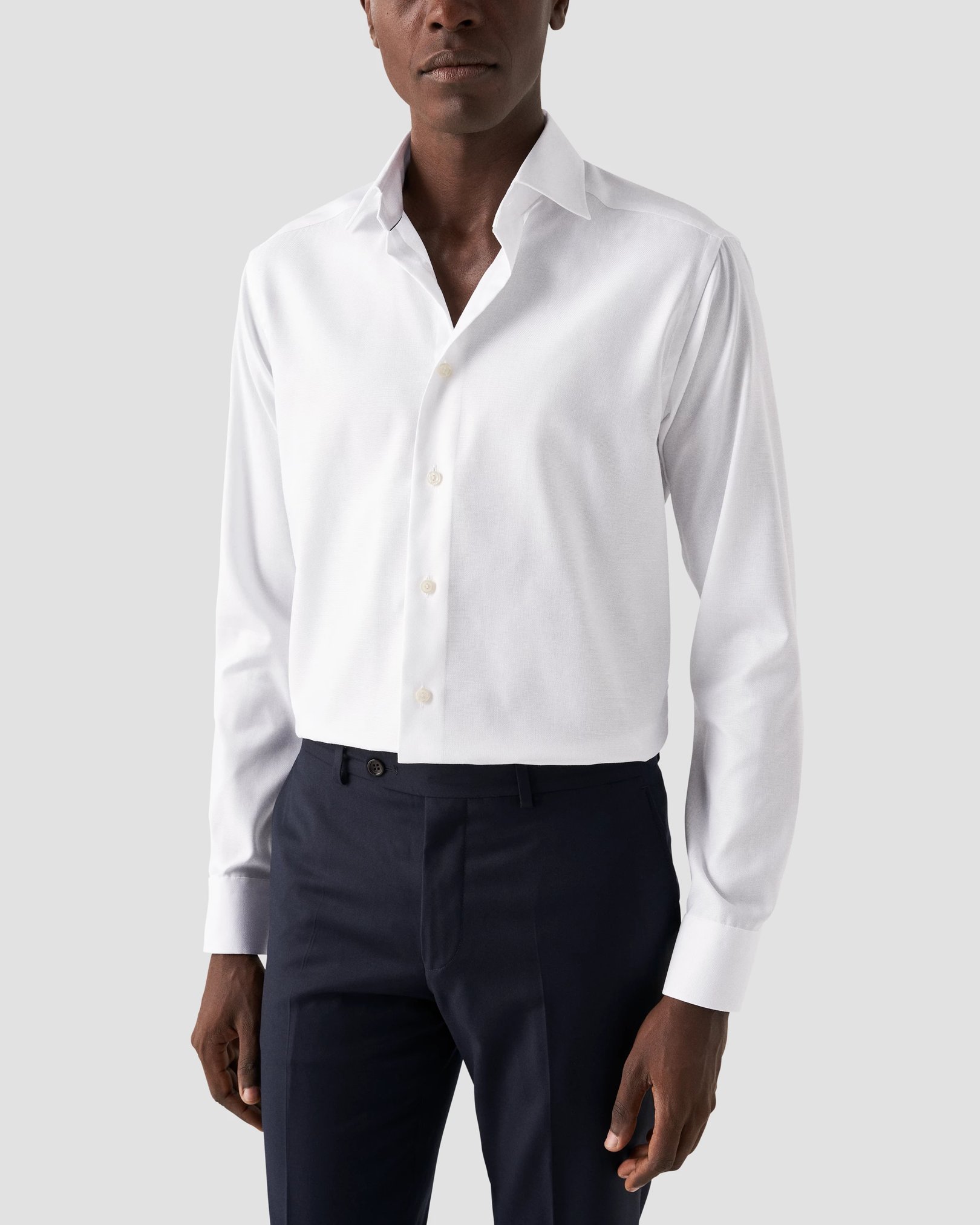 Eton - white royal dobby cut away