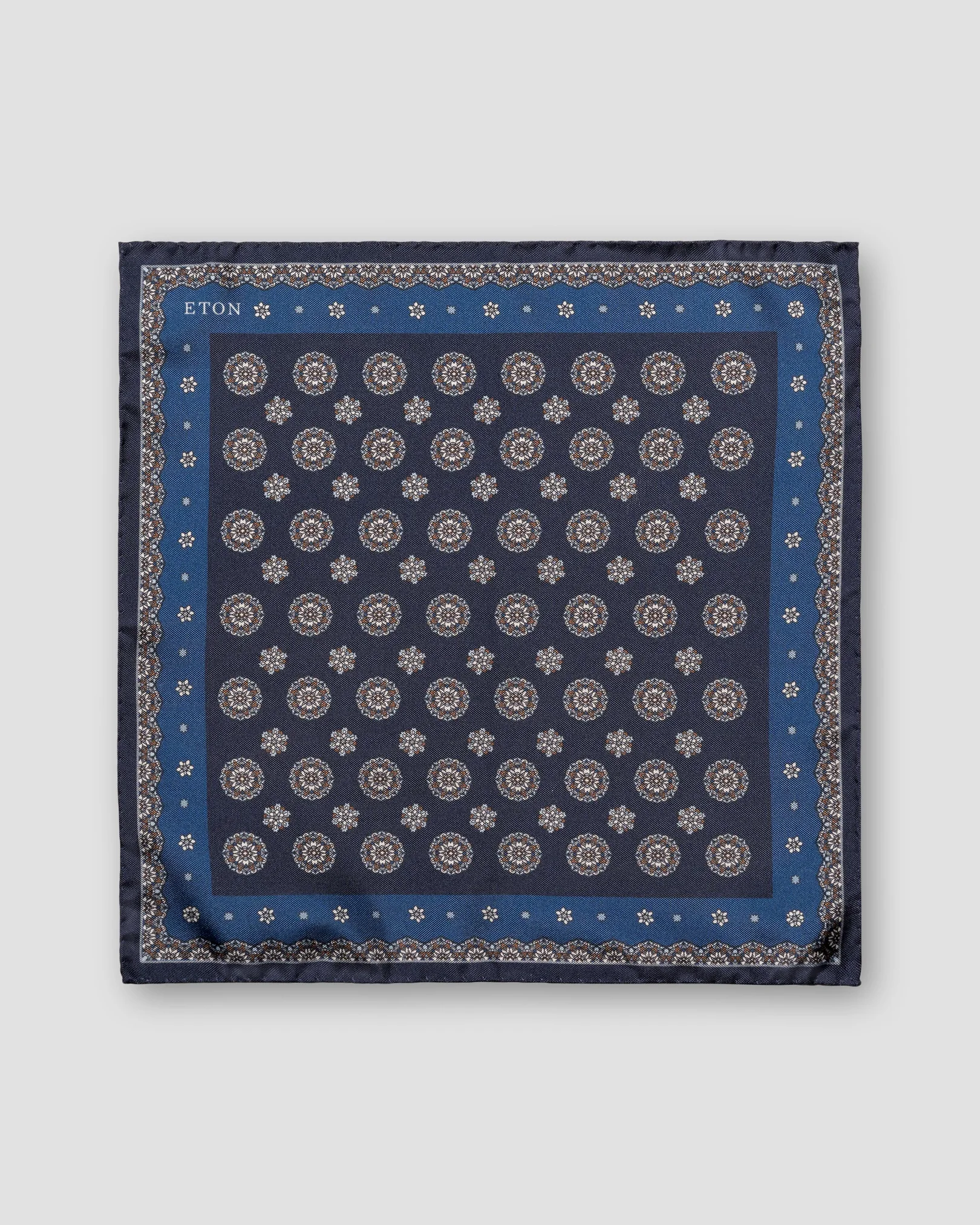 Eton - navy blue timeless pocket square
