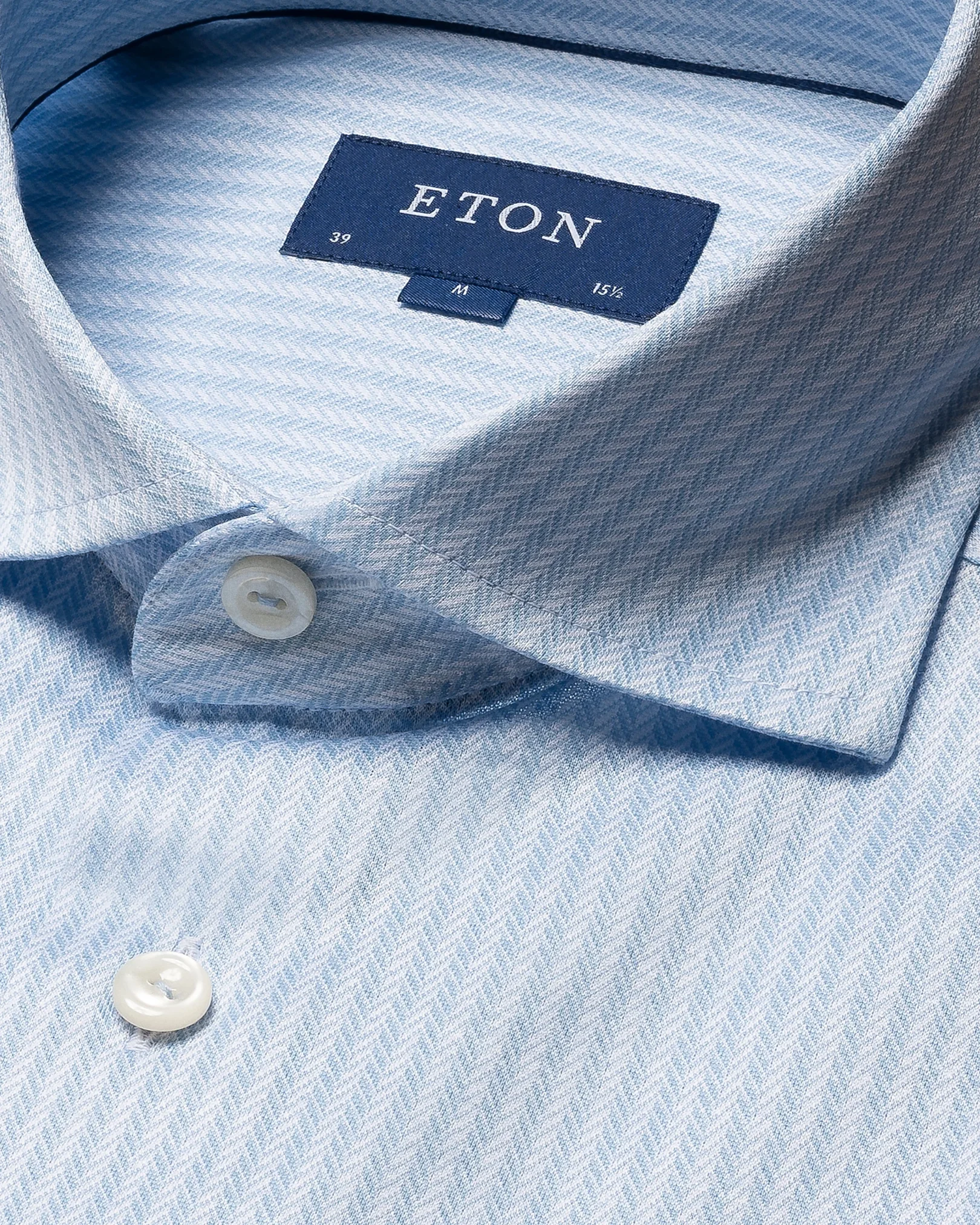 Eton - solid light blue knit king widespread