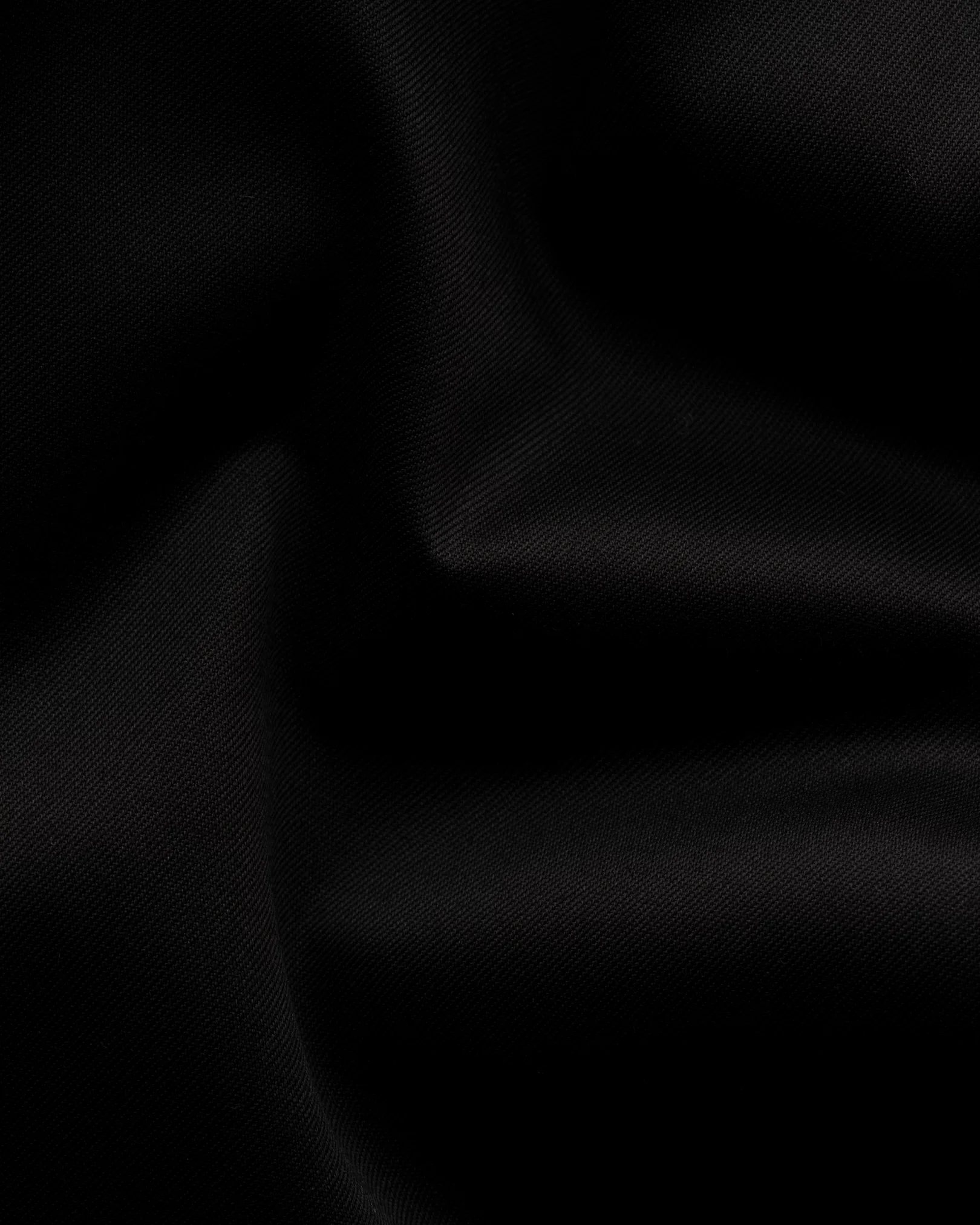 Eton - black dobby bib front shirt