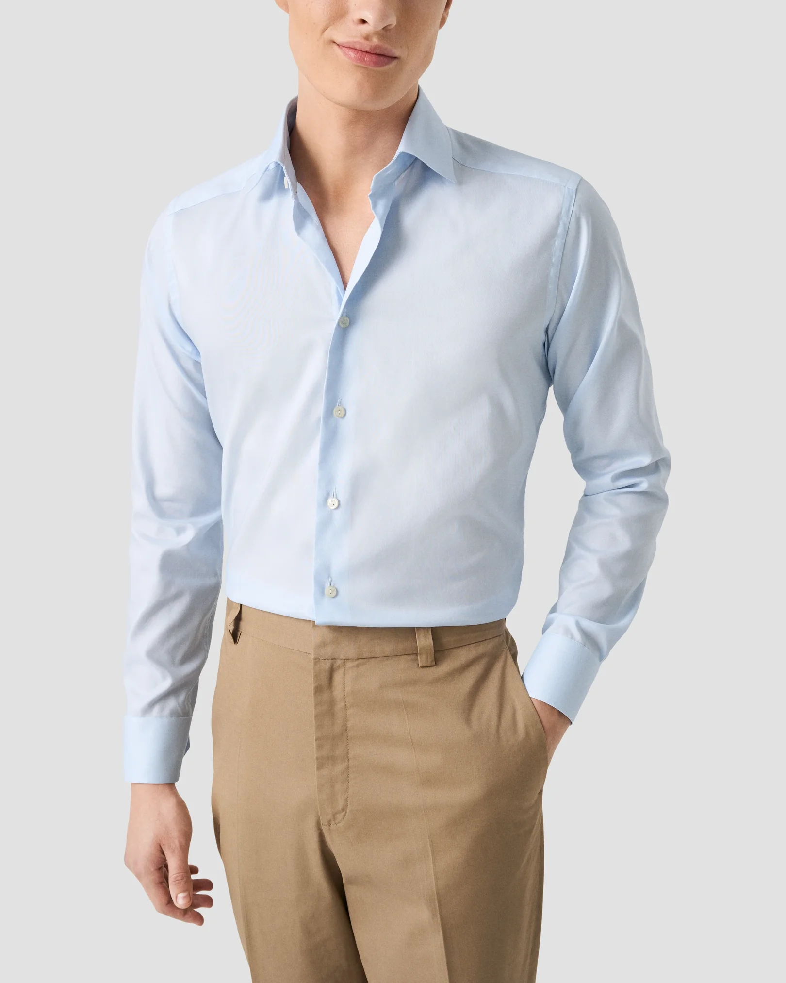 Eton - signature oxford shirt light blue