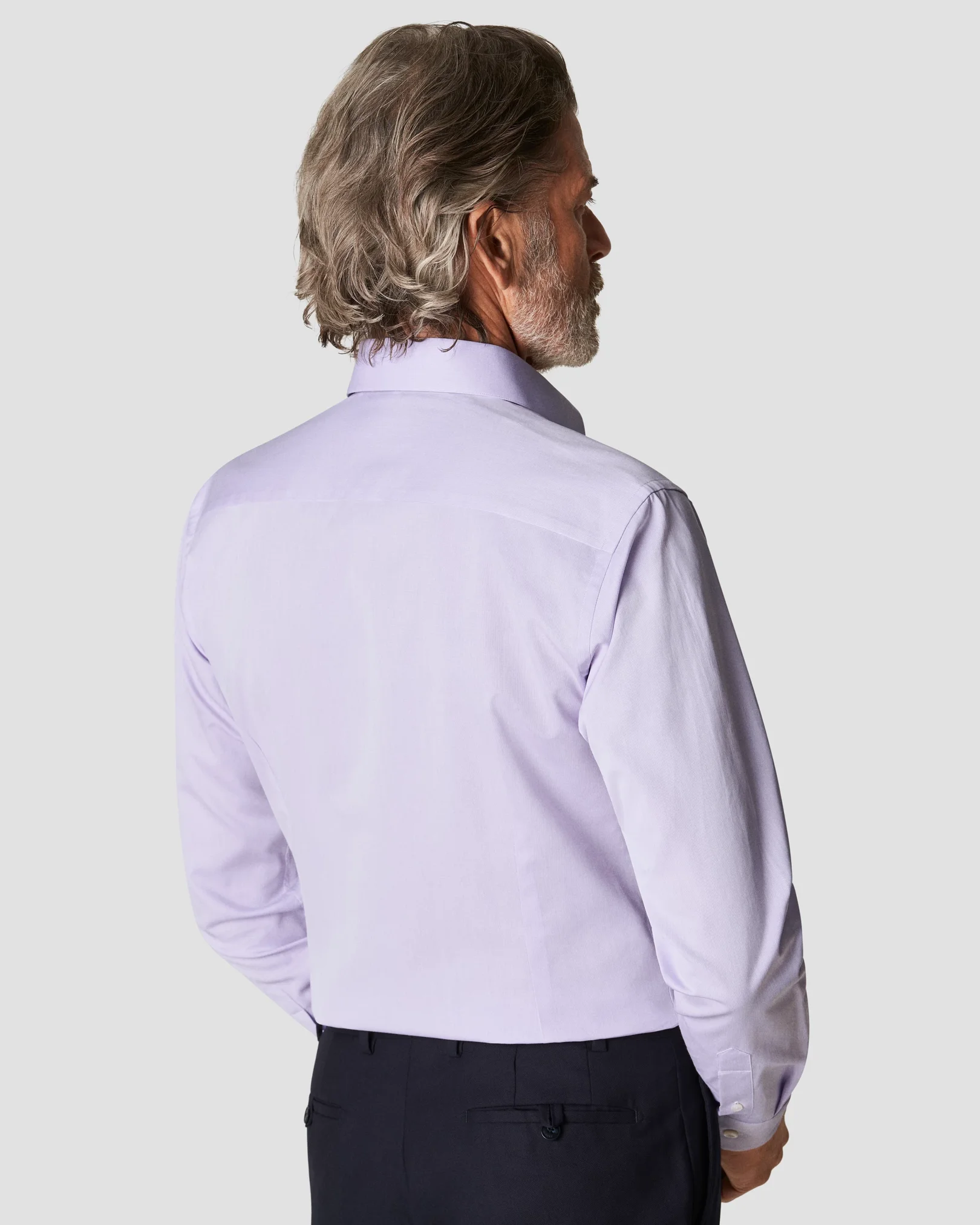 Eton - light purple fine pique cutaway