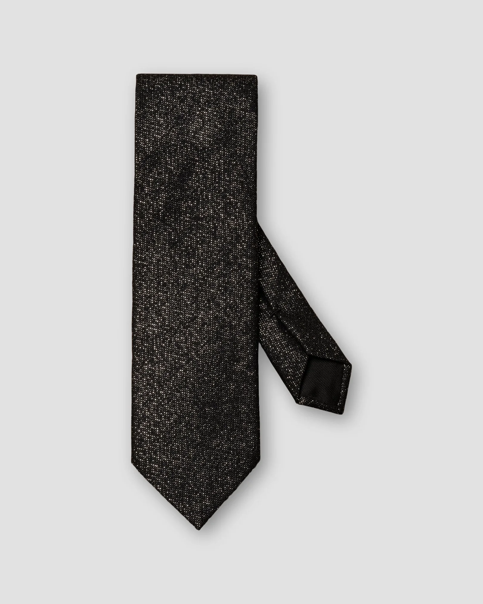 Eton - black wool blend tie