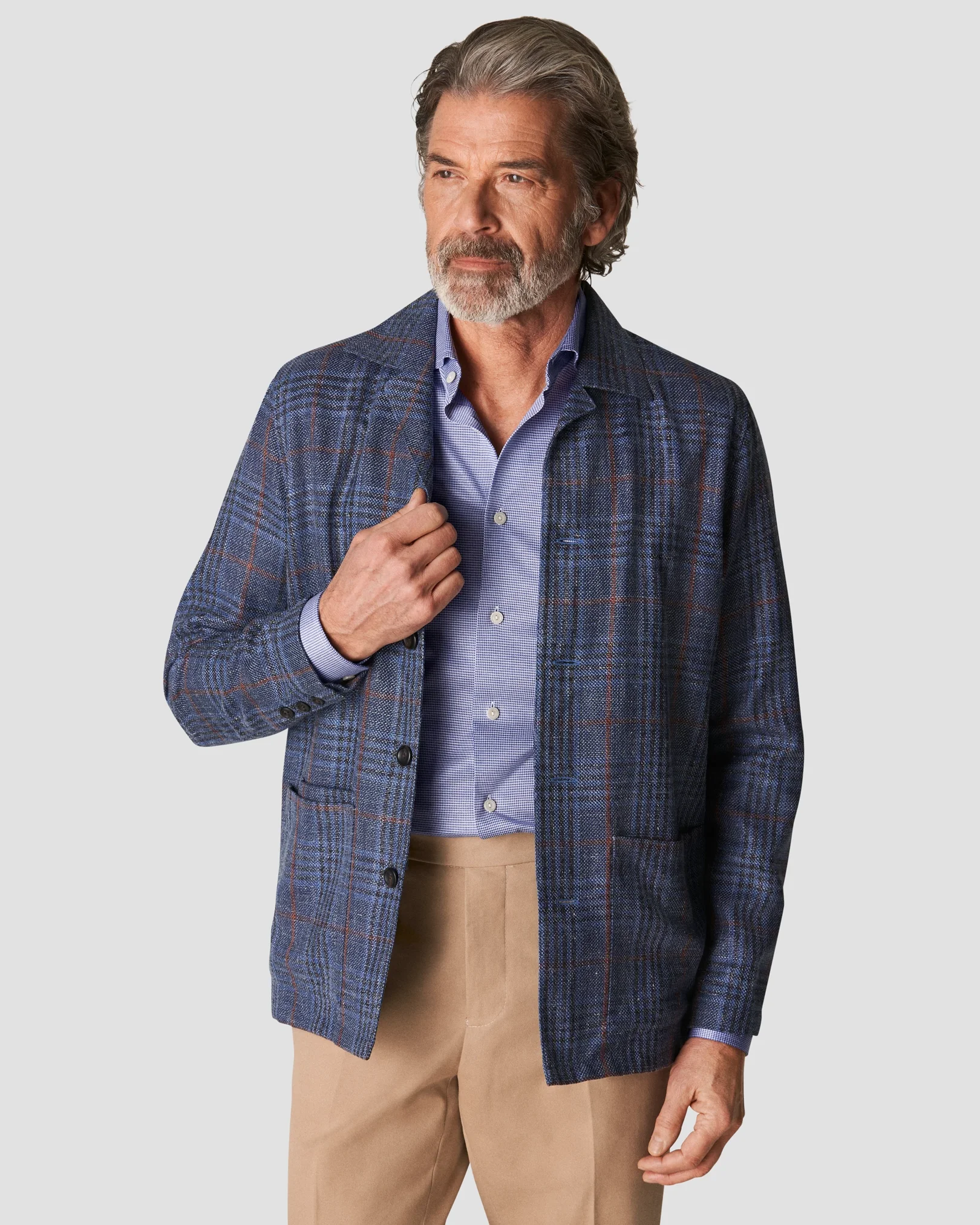 Eton - mid blue king knit