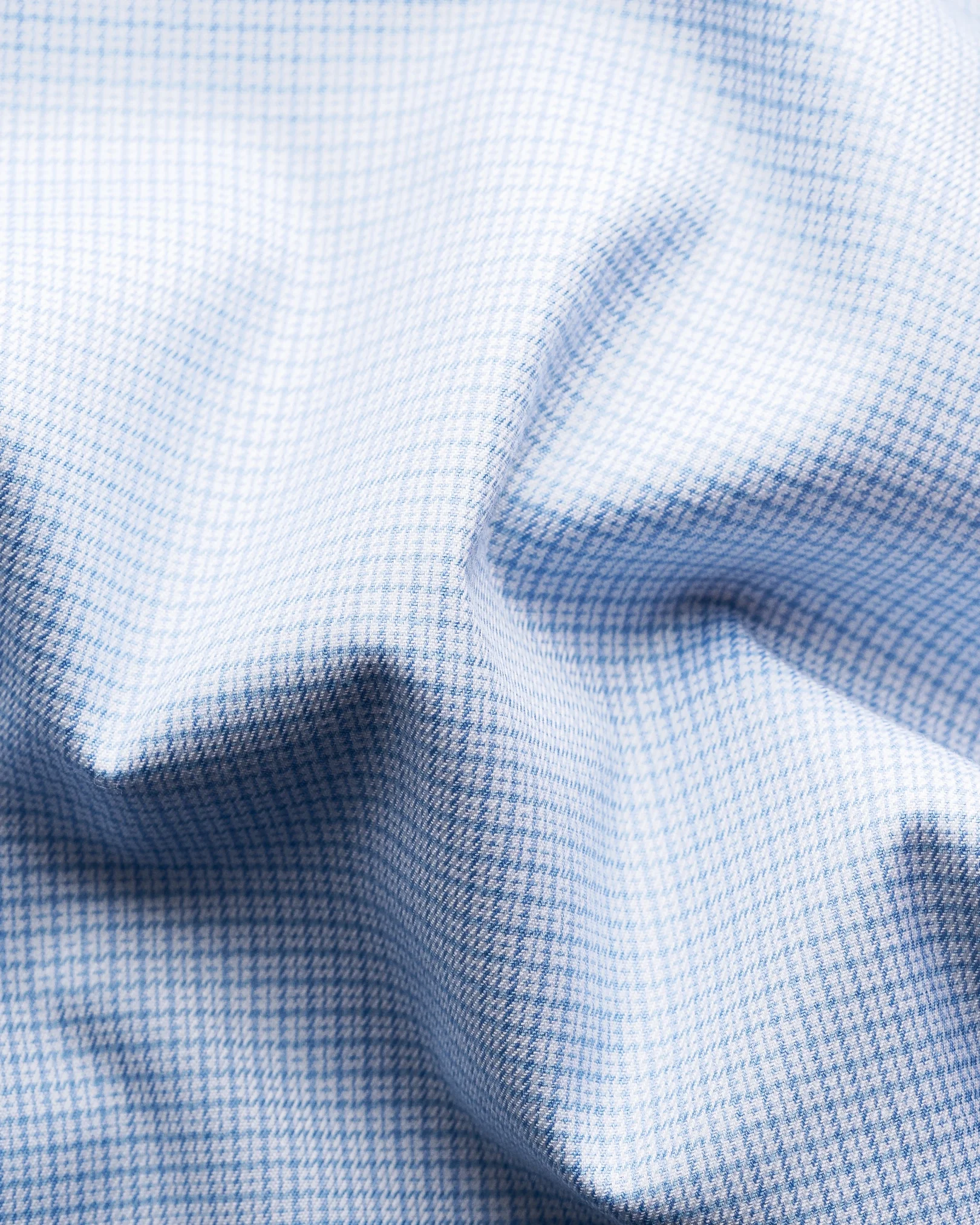 Eton - micro checked twill shirt