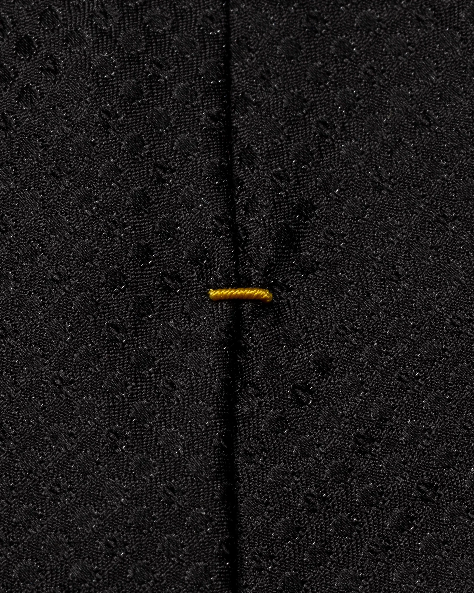Eton - black solid jacquard tie