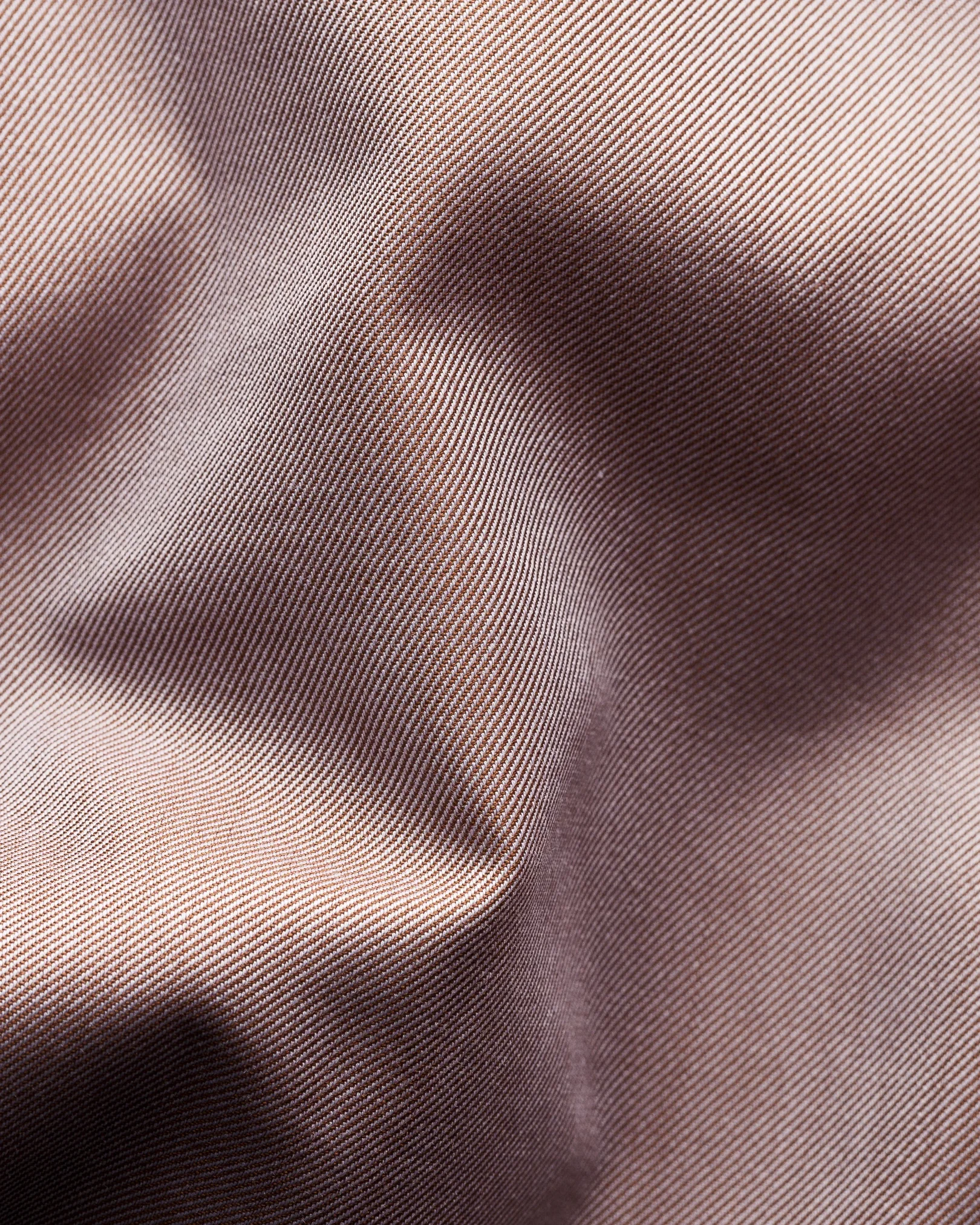 Eton - brown melange signature twill shirt