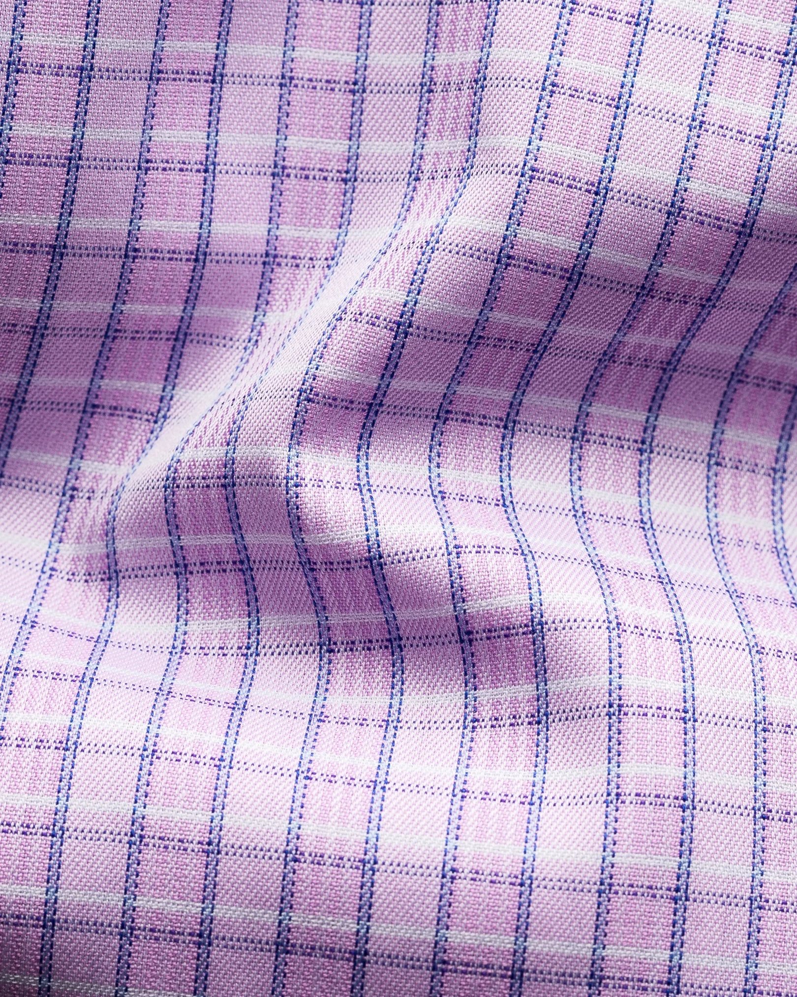 Eton - light purple signature twill cut away single checked