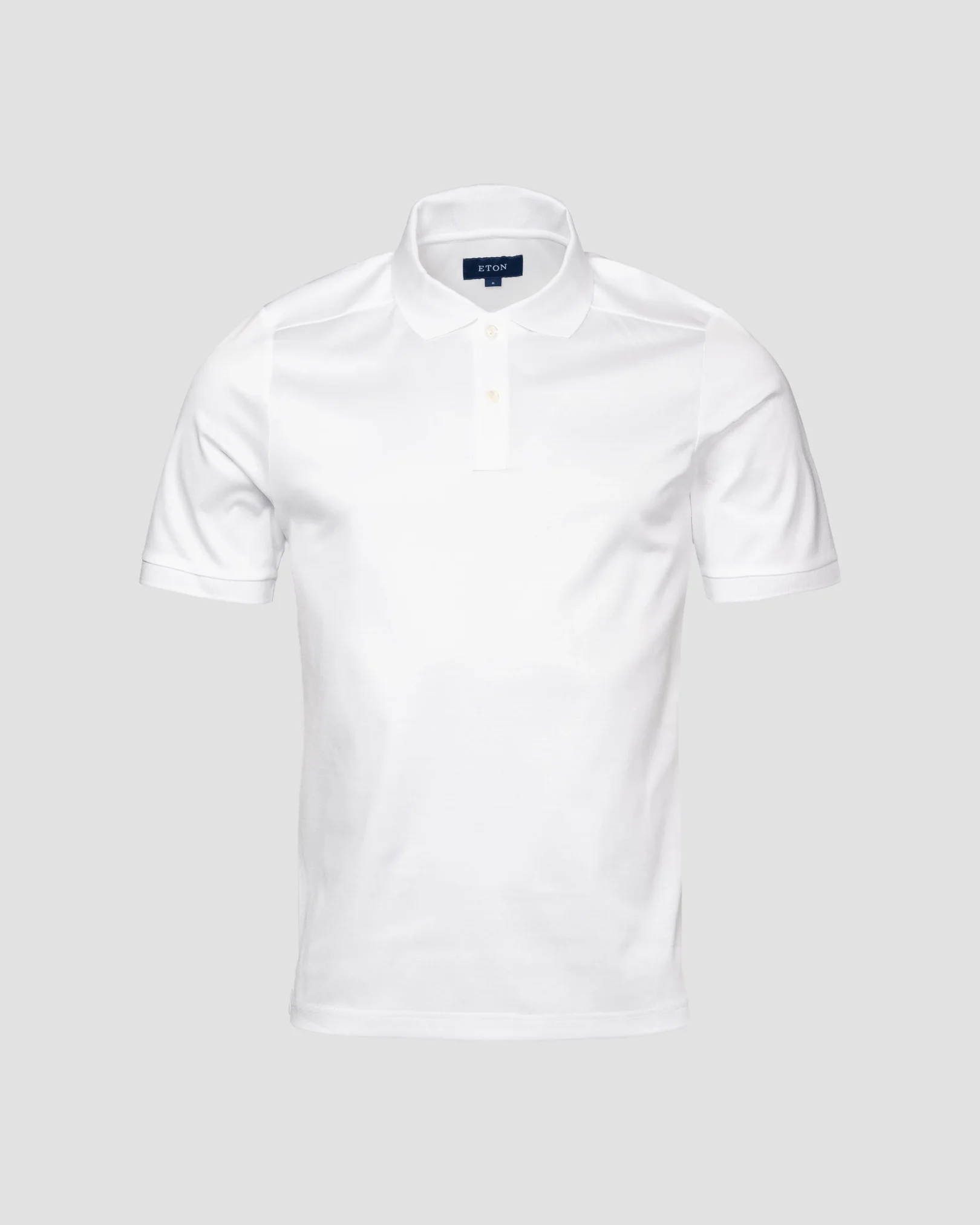 Eton - White Filo di Scozia Polo Shirt - Short Sleeve