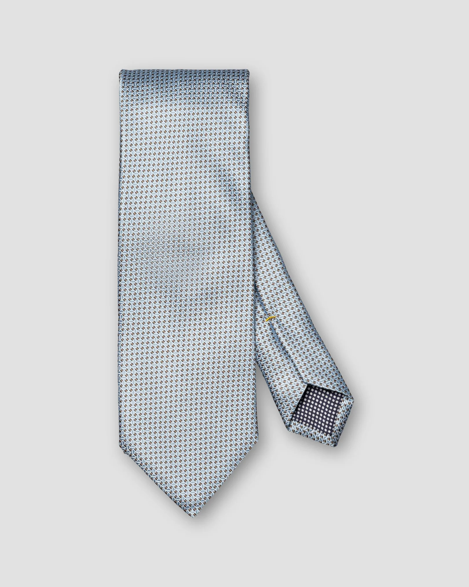 Eton - light blue geometric woven silk