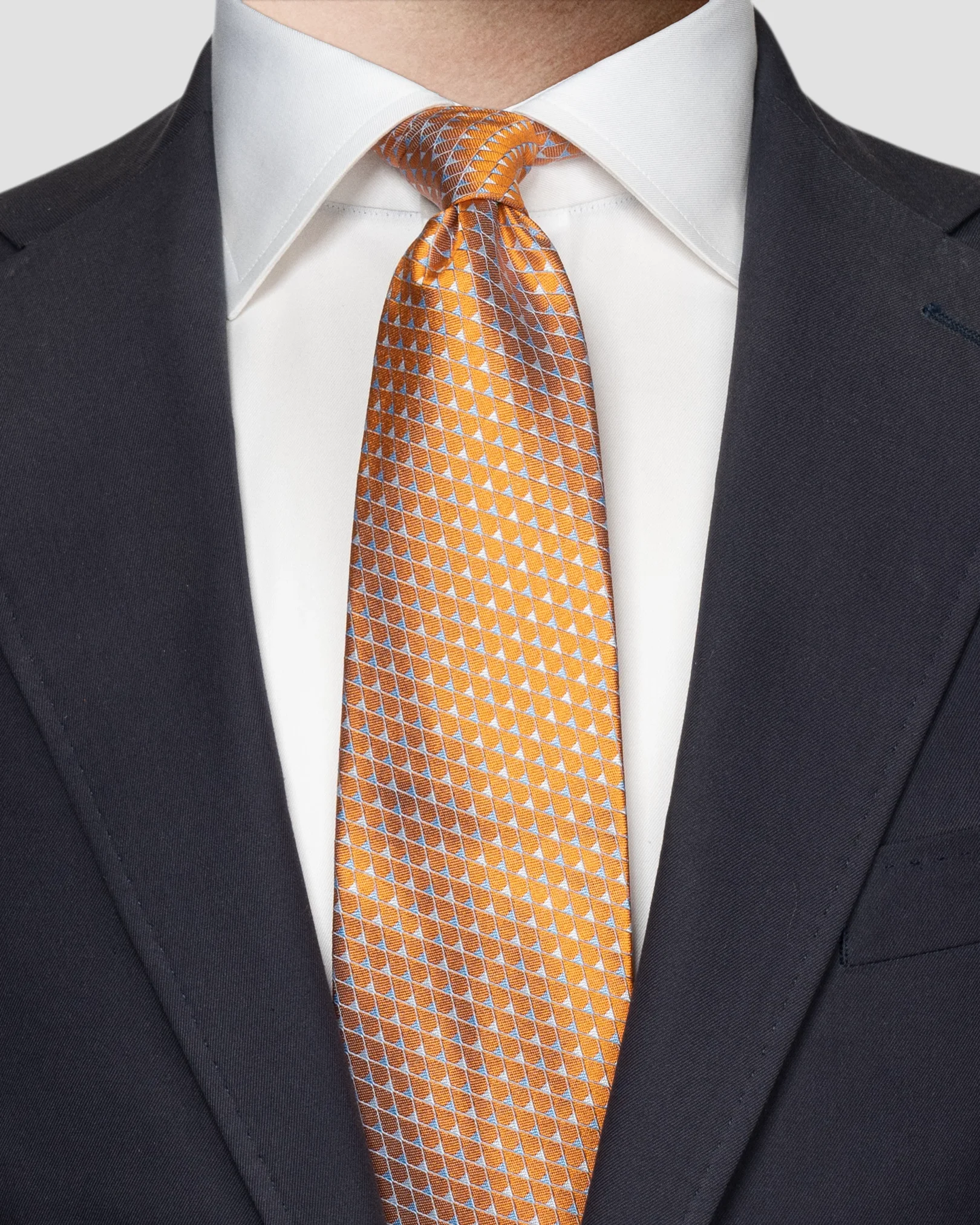 Eton - orange impeccable luster tie