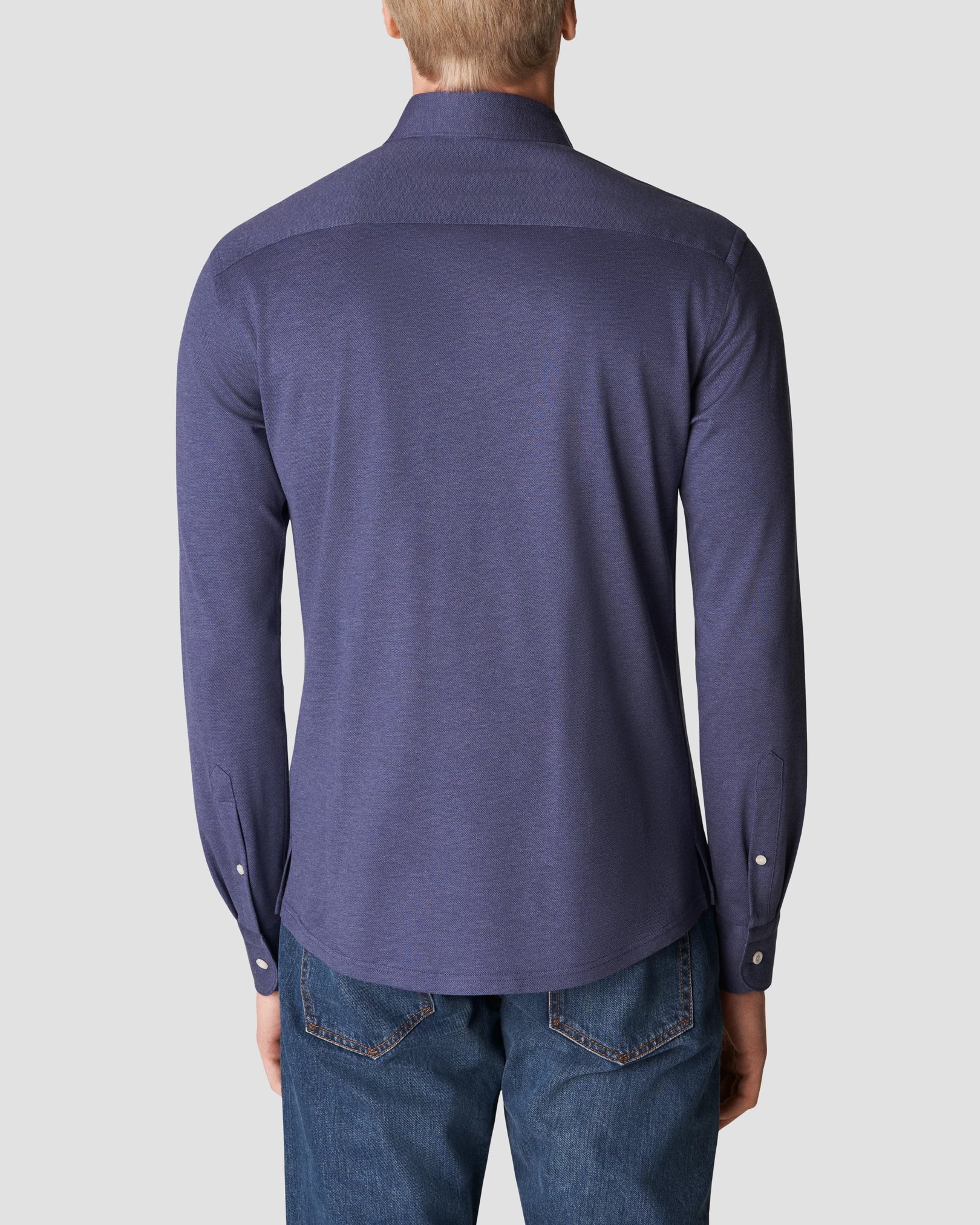 Eton - dark blue pique wide spread