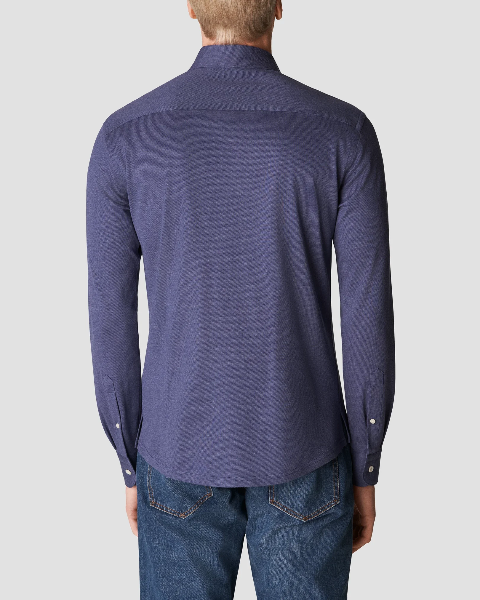 Eton - dark blue pique wide spread