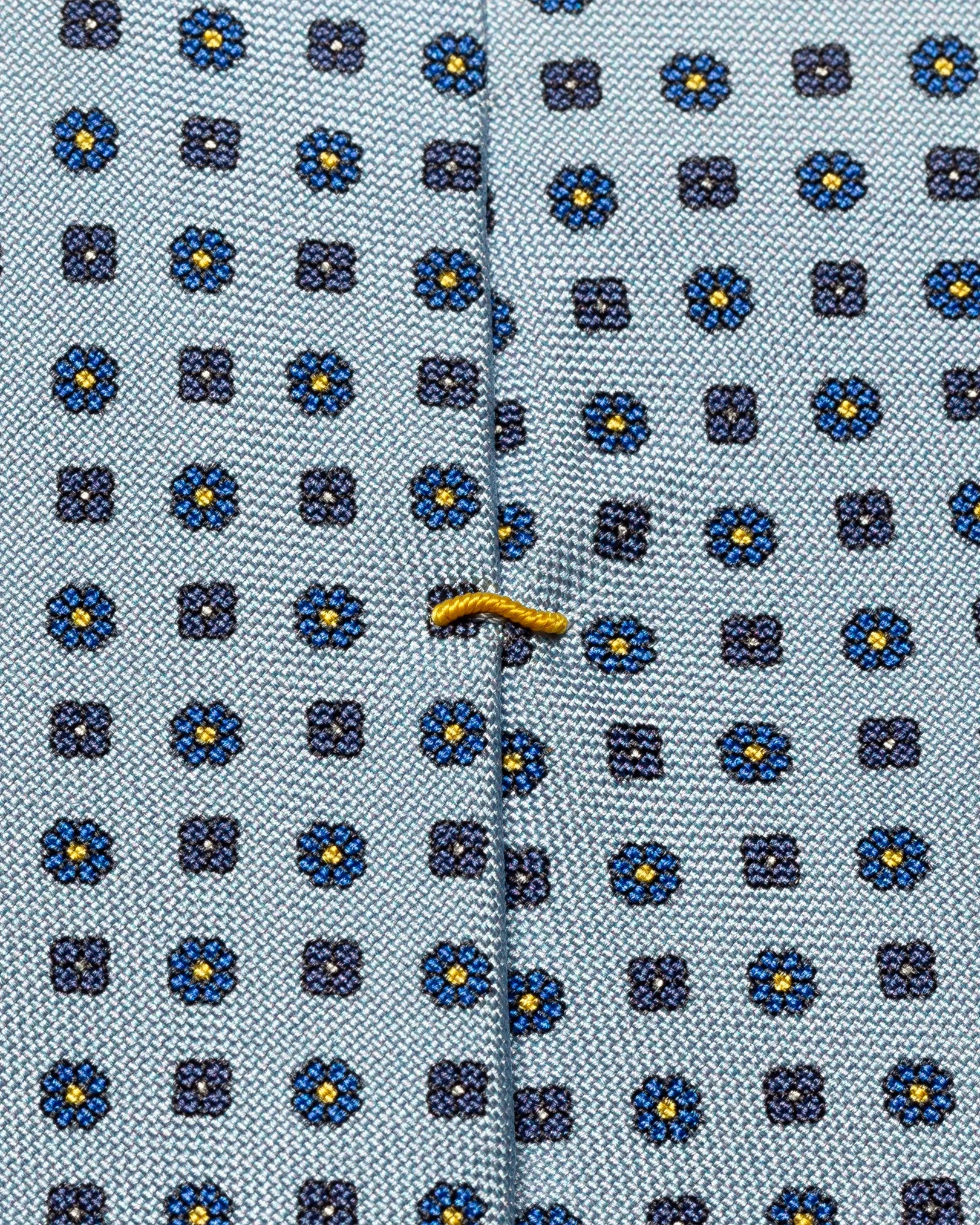 Eton - mid blue flower printed tie