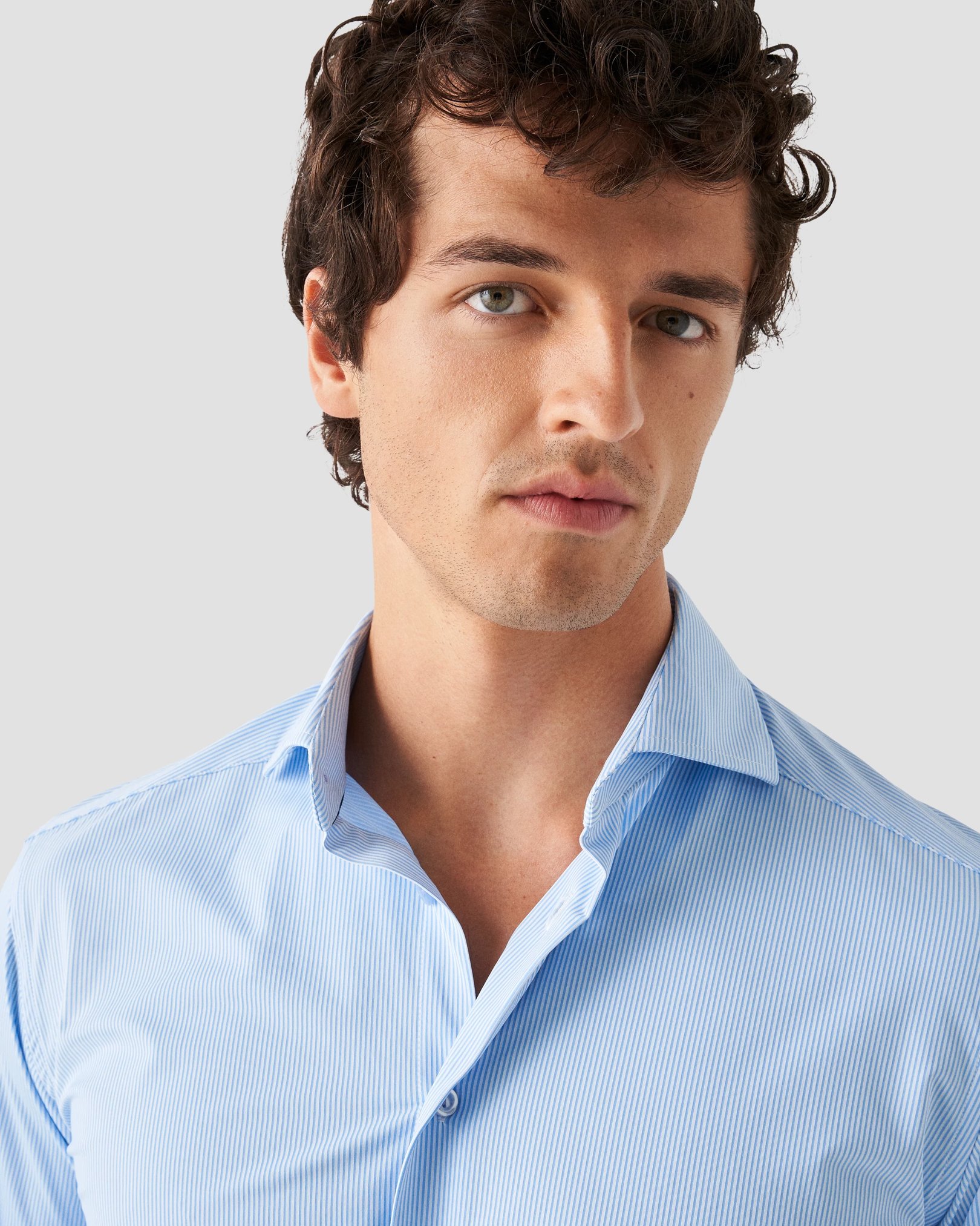 Eton - light blue fourway stretch