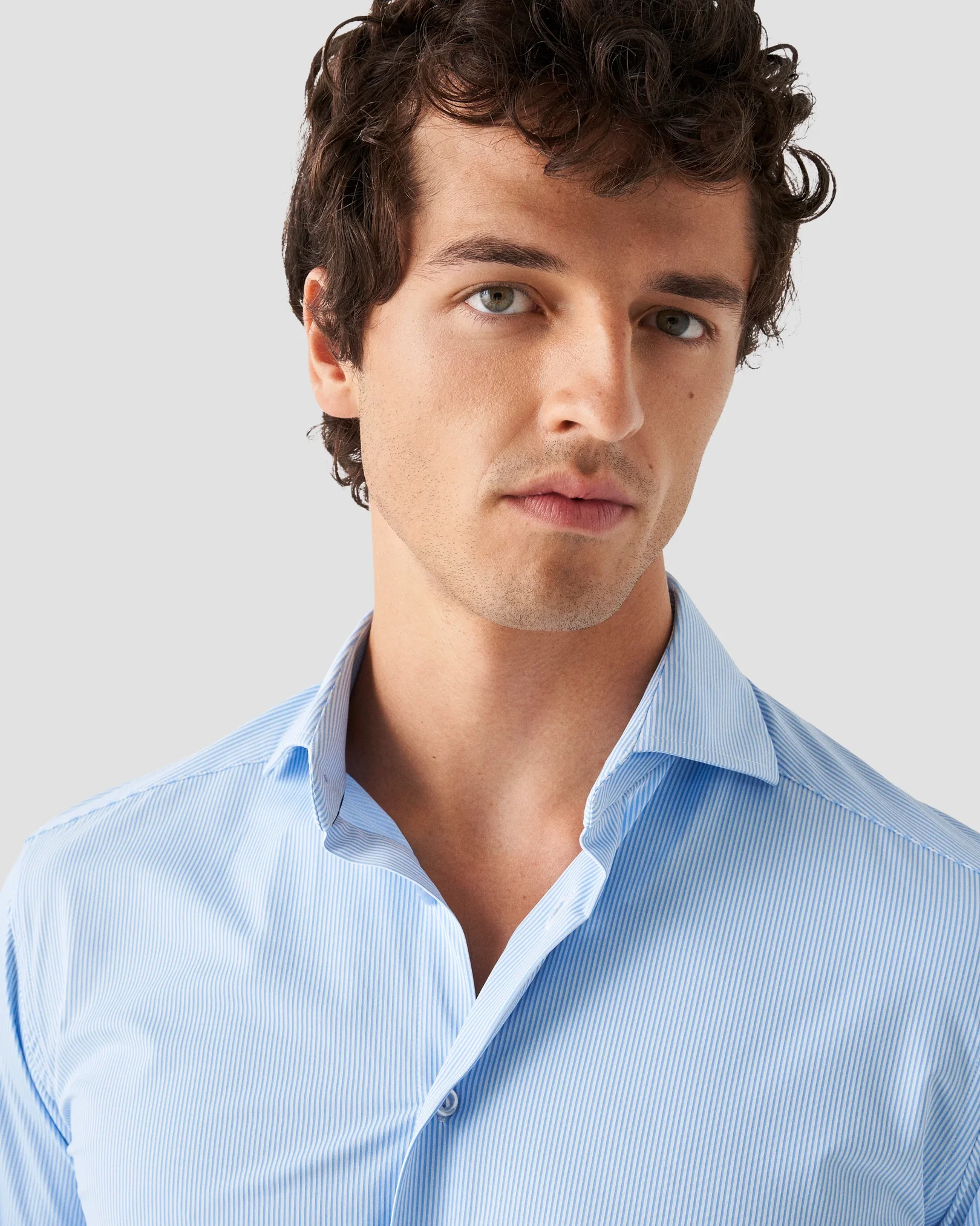 Eton - light blue fourway stretch