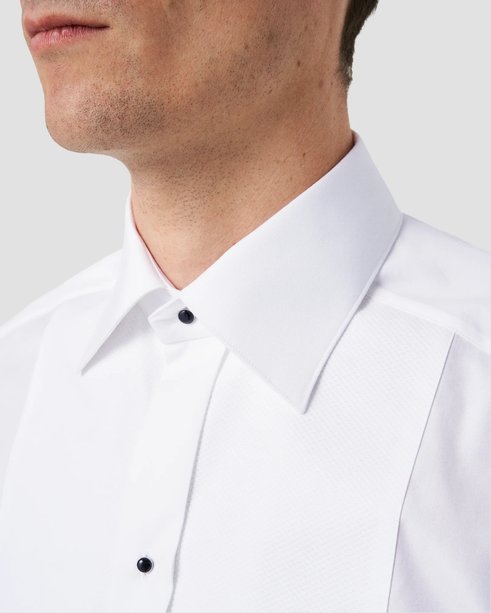 Eton - White Piqué Tuxedo Shirt