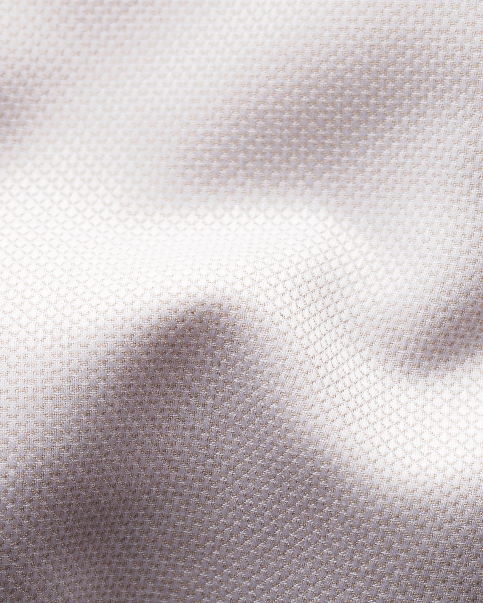 Eton - beige diamond weave shirt