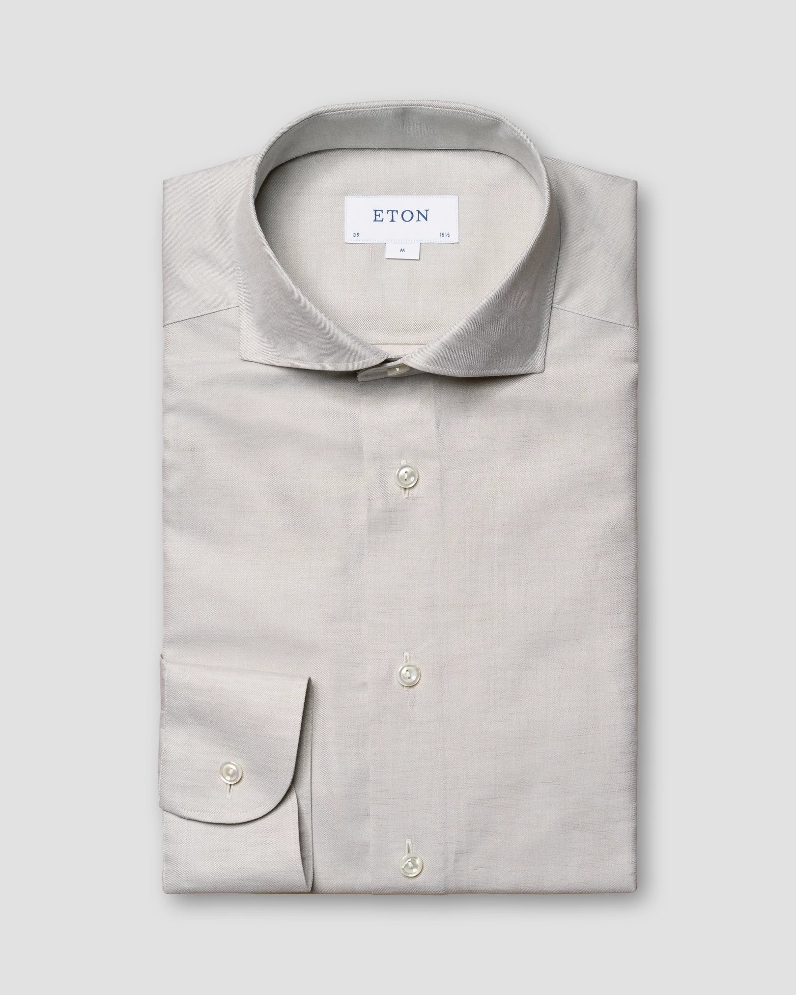Eton - beige textured cotton linen