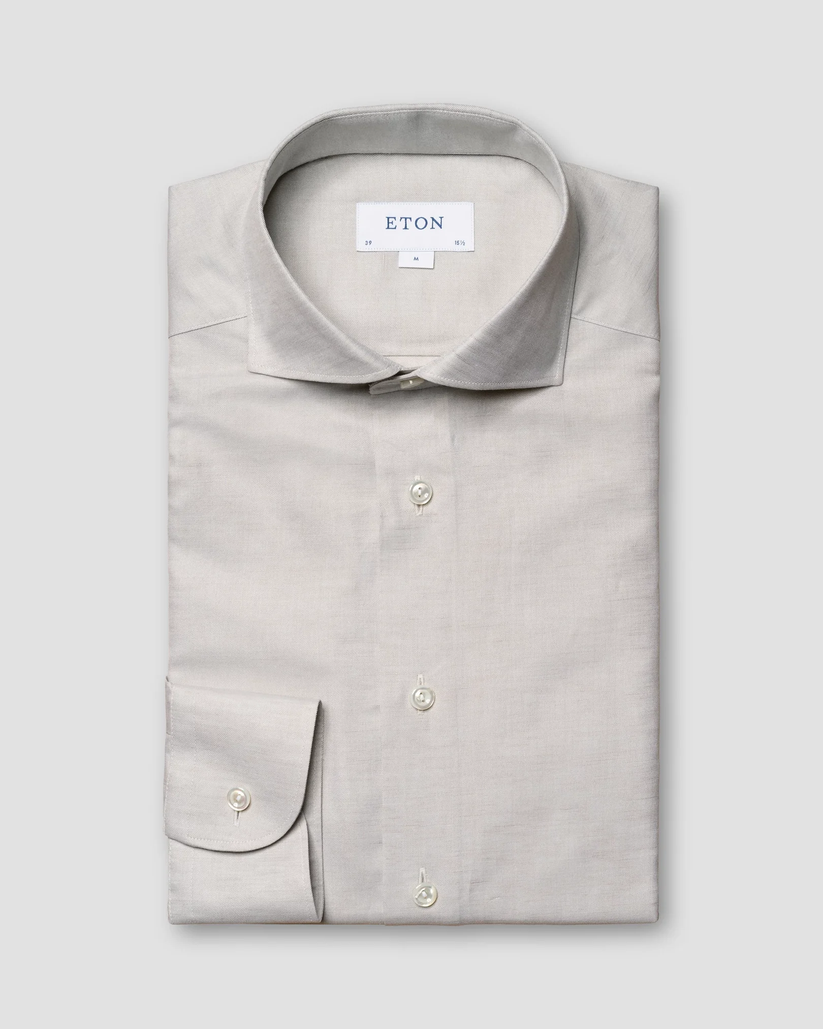 Eton - beige textured cotton linen